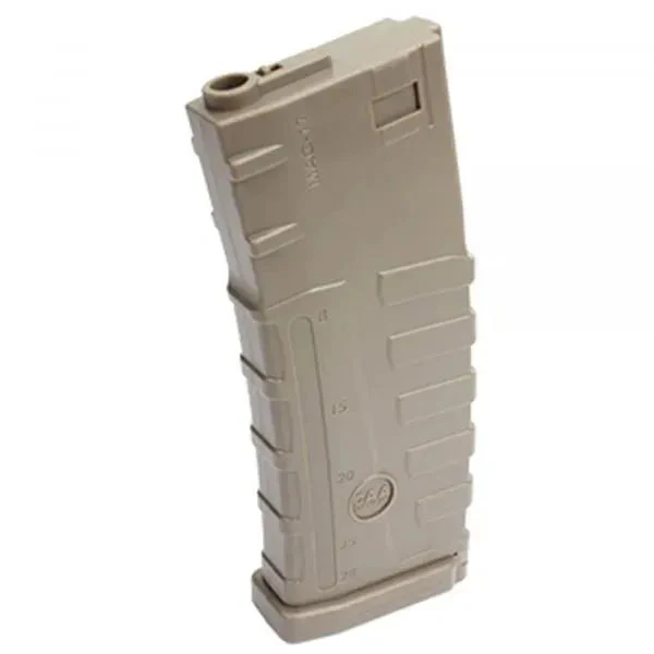 Ersatzmagazin Softair Mid-Cap CAA M4/M16 140 Schuss tan