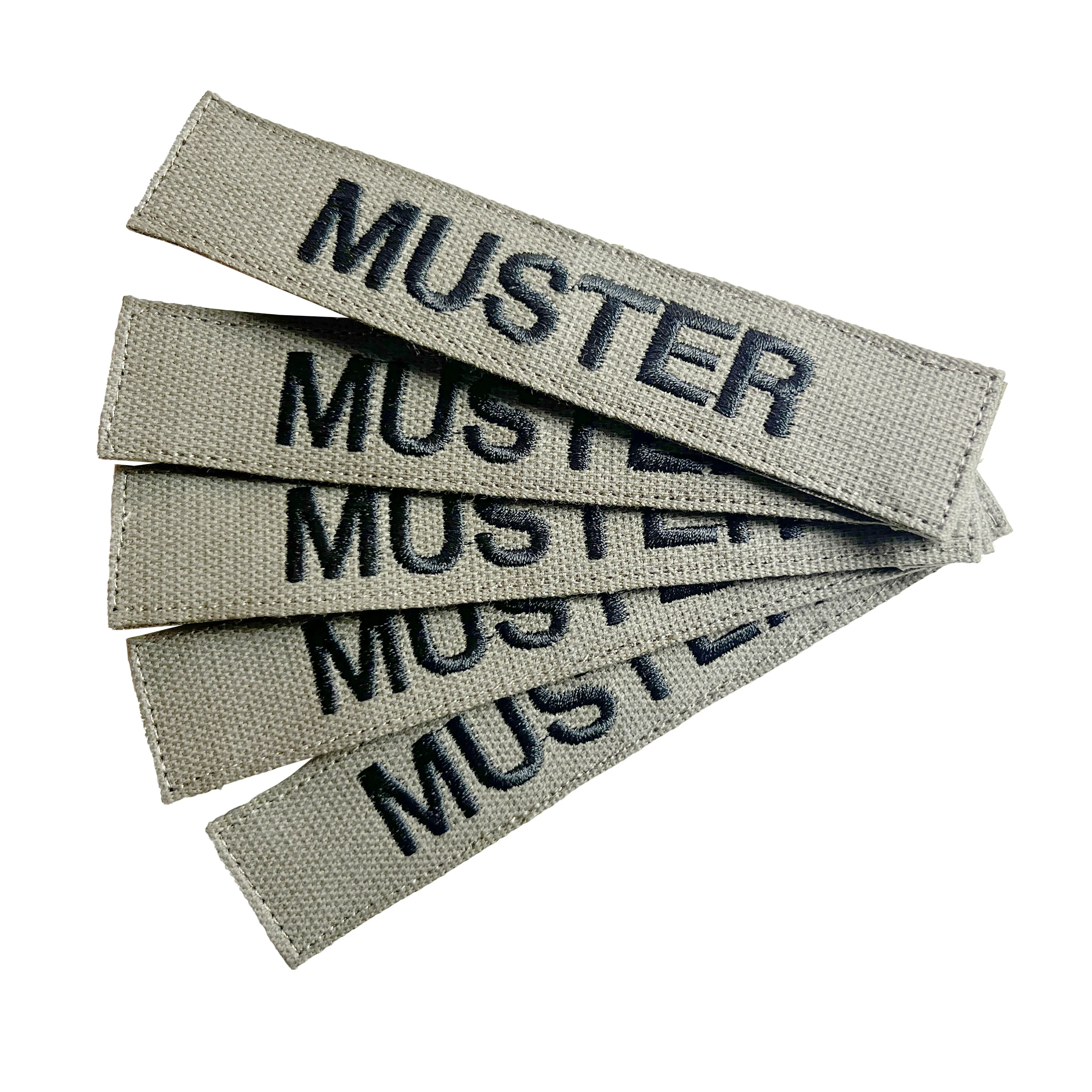 Namensbänder 5er Set Foliage gestickt auf Textil