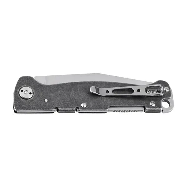 Taschenmesser Atlas Backlock Clippoint silberfarben - Image 2