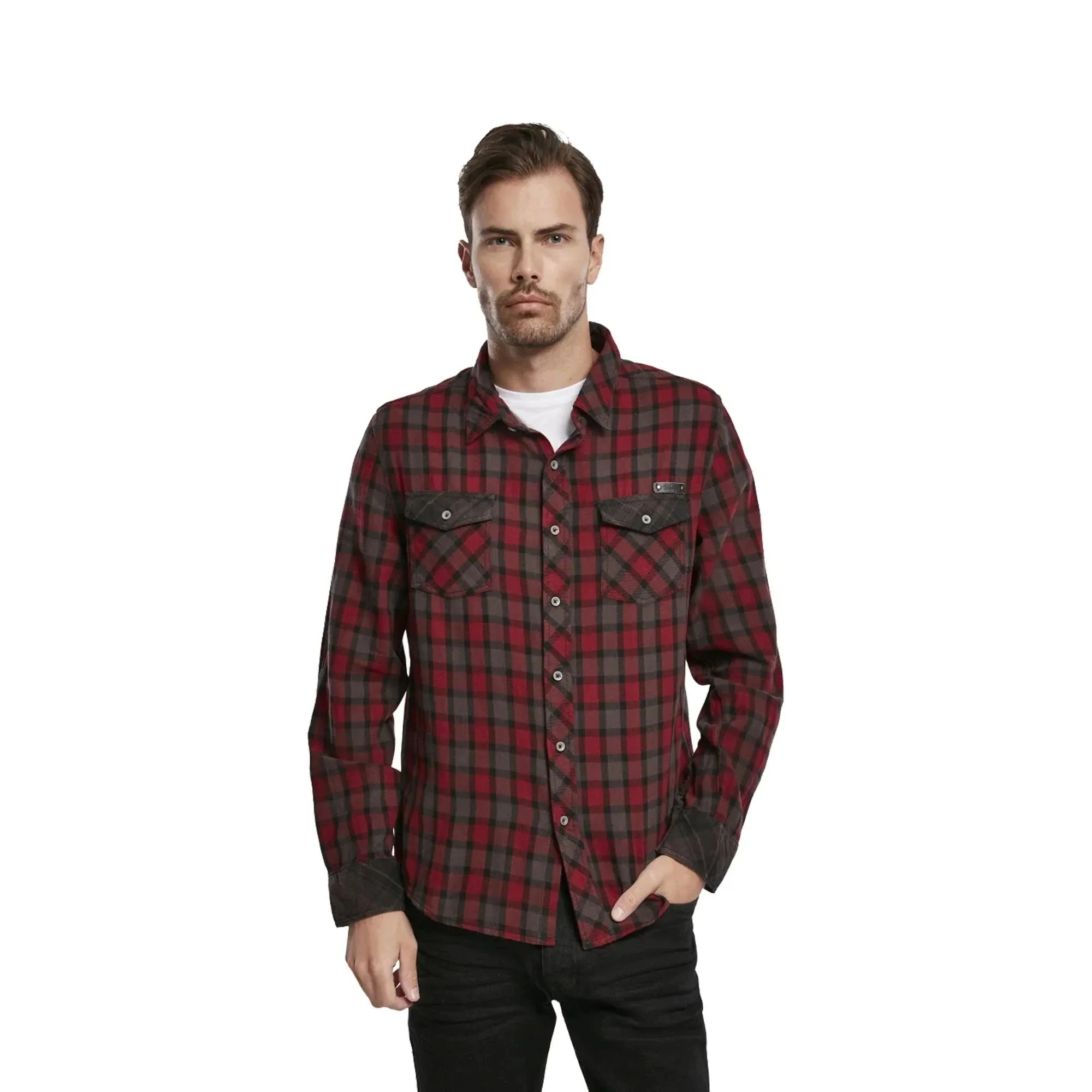 Hemd Duncan Check rot braun - Image 3