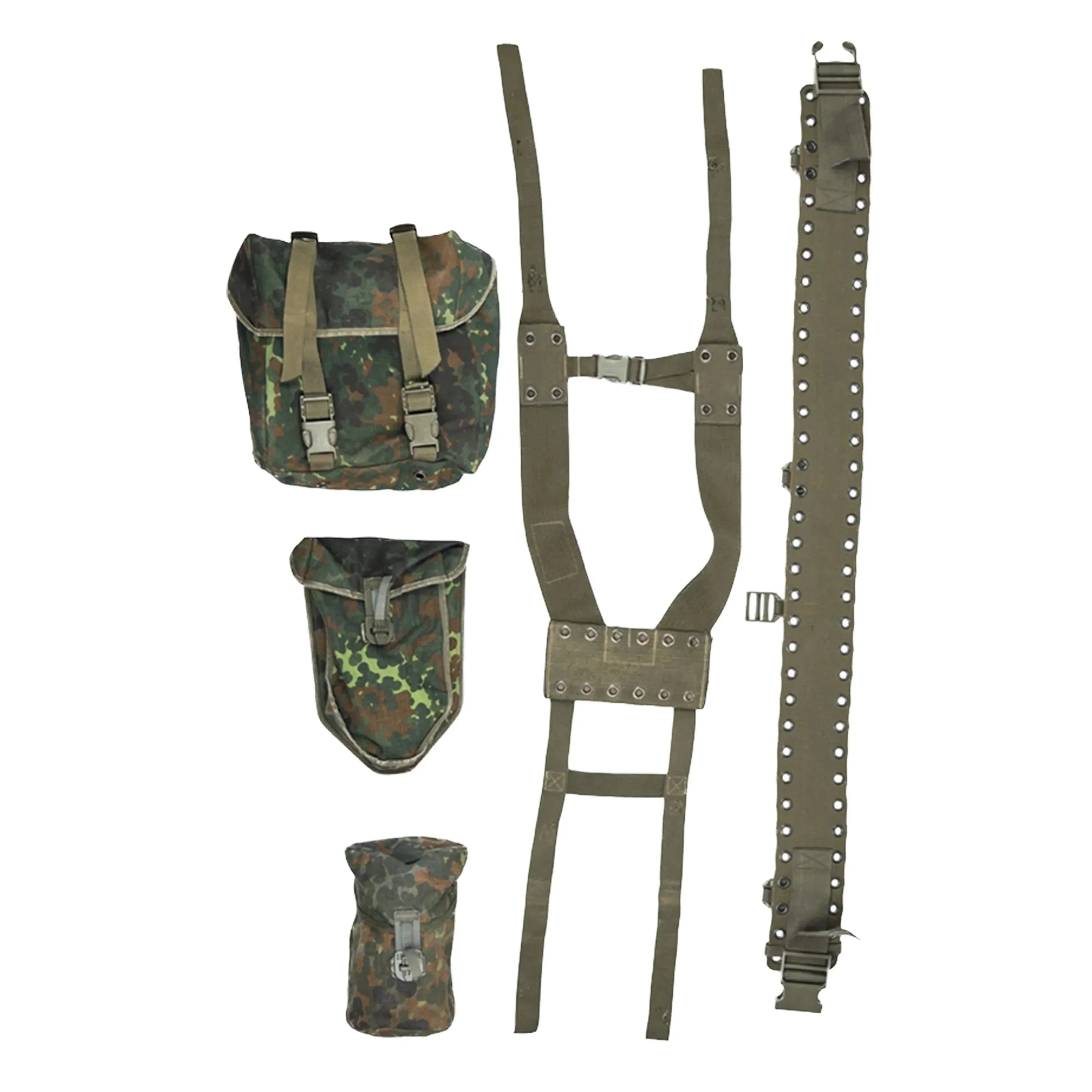 BW Tragesatz 5-teilig gebraucht flecktarn