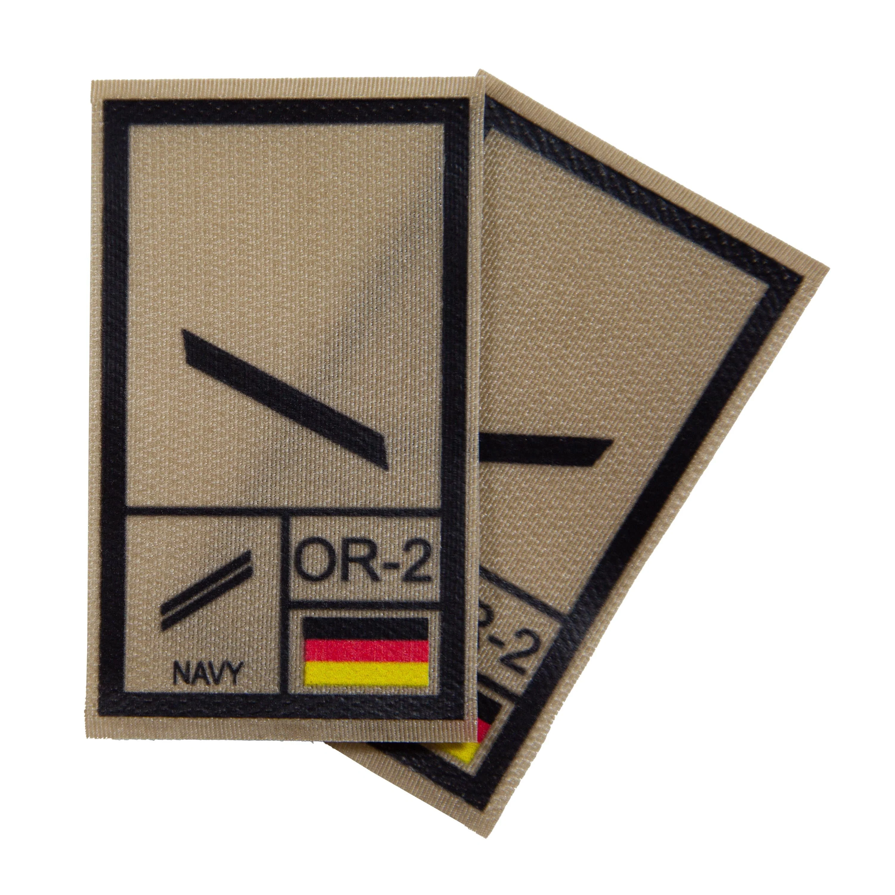 BW Rangabzeichen International bedruckt Marine Klett für KBS SK Schwarz - Image 3