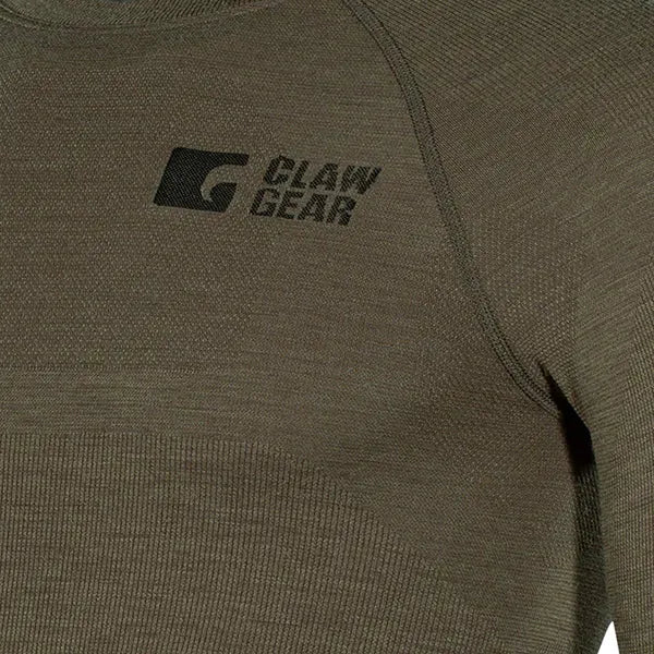Longsleeve Merino Seamless stonegrey olive - Image 4
