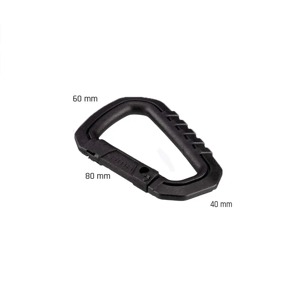 Karabiner Set Typ D Quick Hook groß schwarz - Image 3