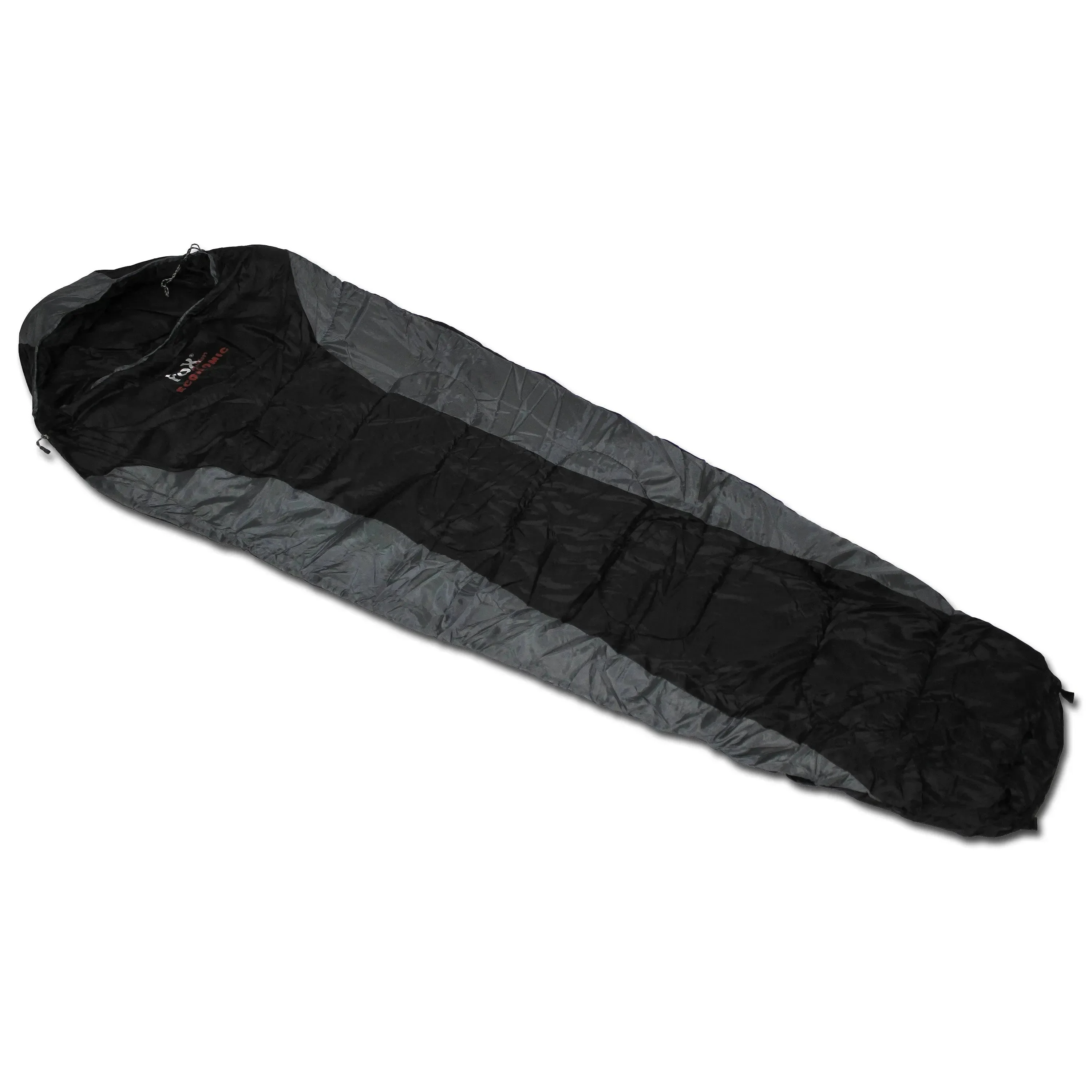Mumienschlafsack Economic schwarz grau
