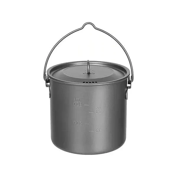 Topf Titan klein 1.1 L mit Deckel und Klappgriffen - Image 2