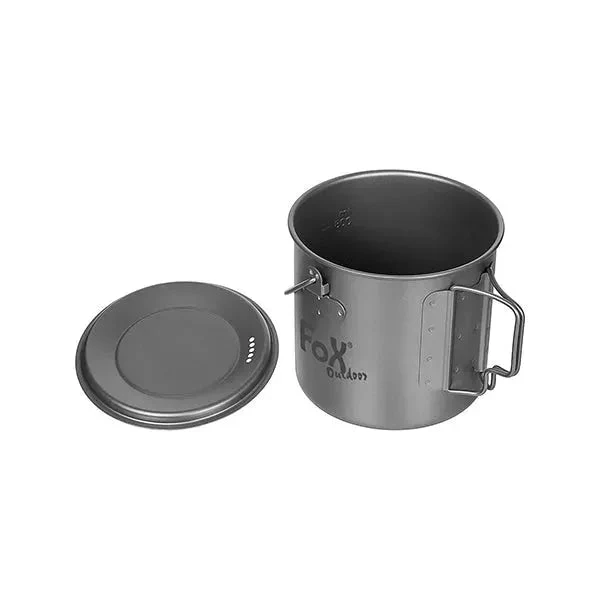 Topf Titan klein 1.1 L mit Deckel und Klappgriffen - Image 4