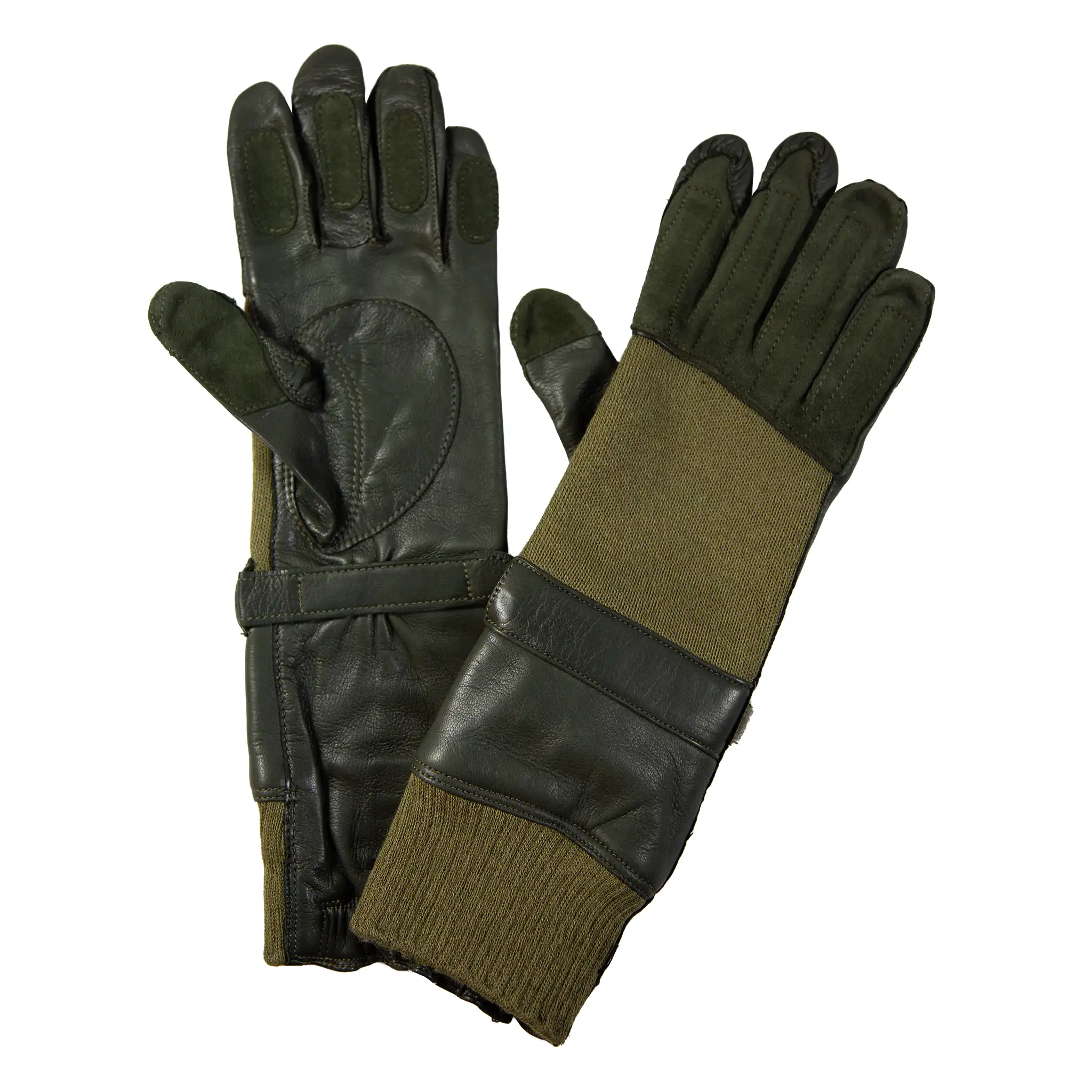 Fliegerhandschuh GM Tech Pilot Oliv Neuwertig - Image 3