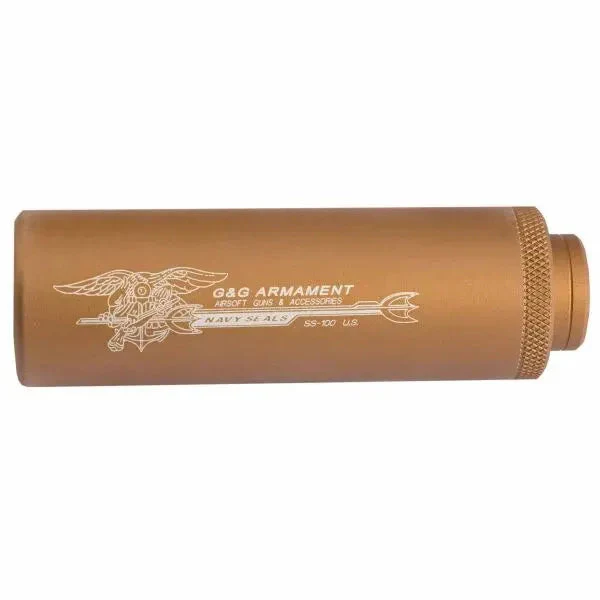 Airsoft Schalldämpfer SS-100 Sound Suppressor tan