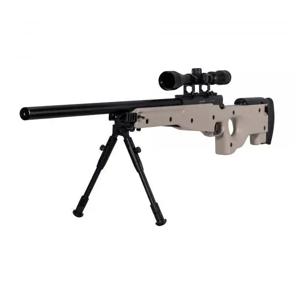 Airsoft MB01 Sniper Set Federdruck 1.8 J tan