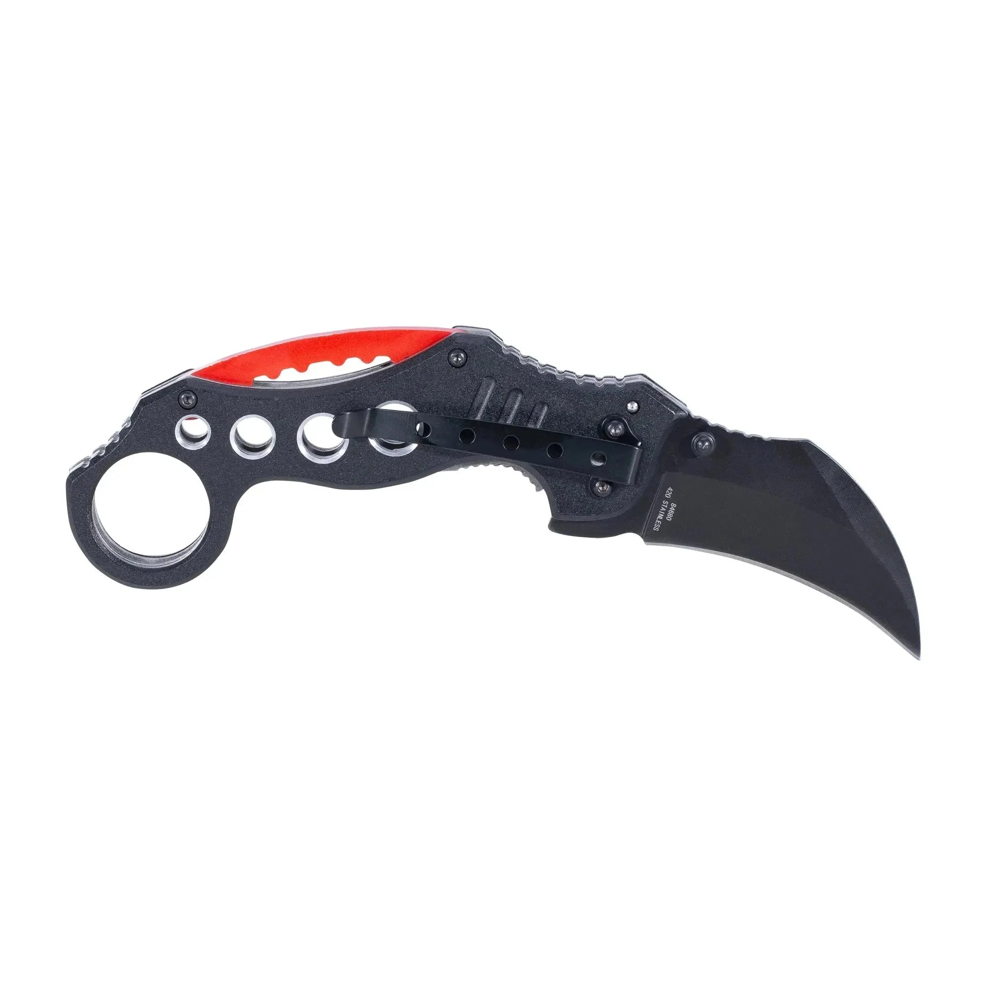 Taschenmesser Karambit Red Circle rot schwarz - Image 2