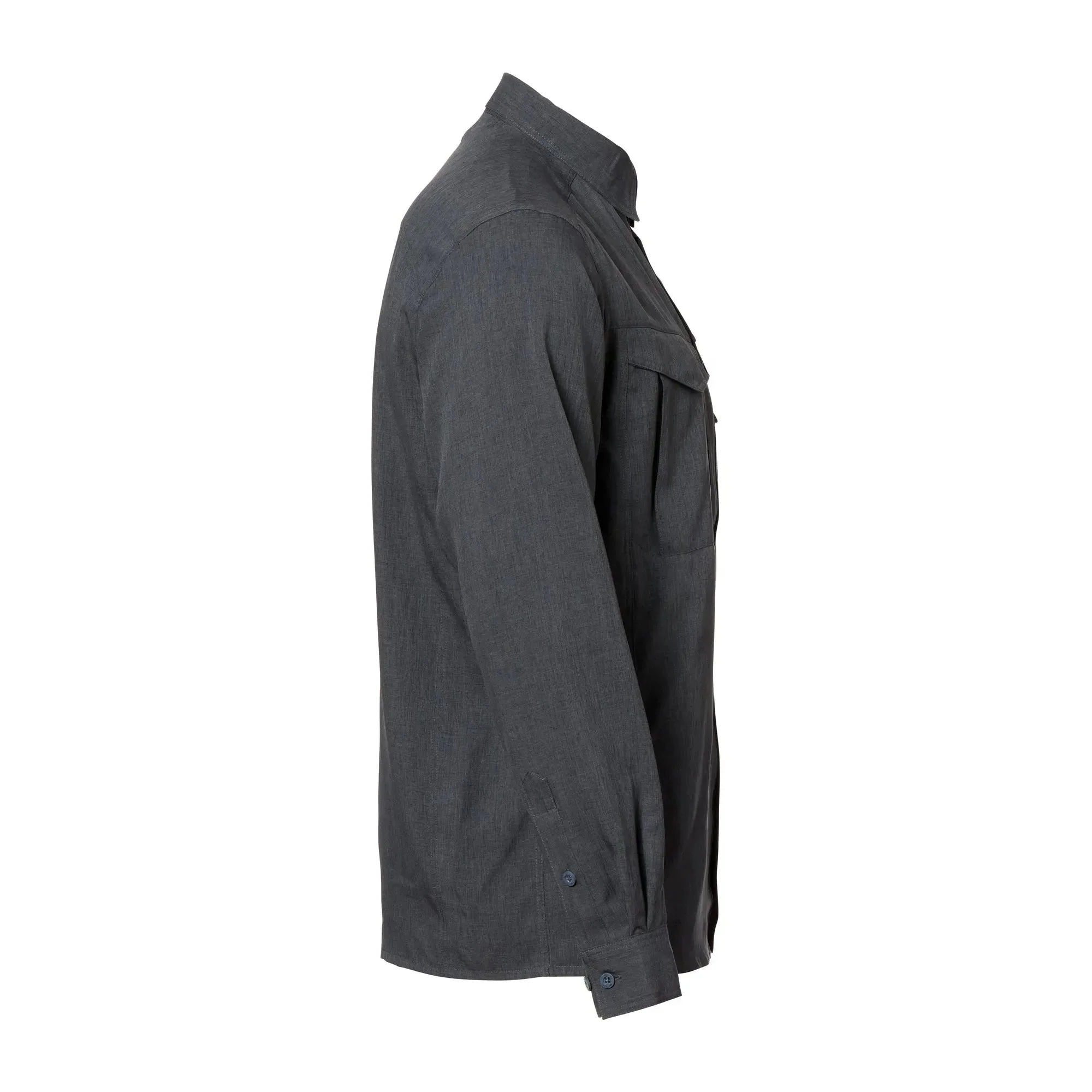 Hemd Defender MK2 Gentleman Shirt melange black grey - Image 3