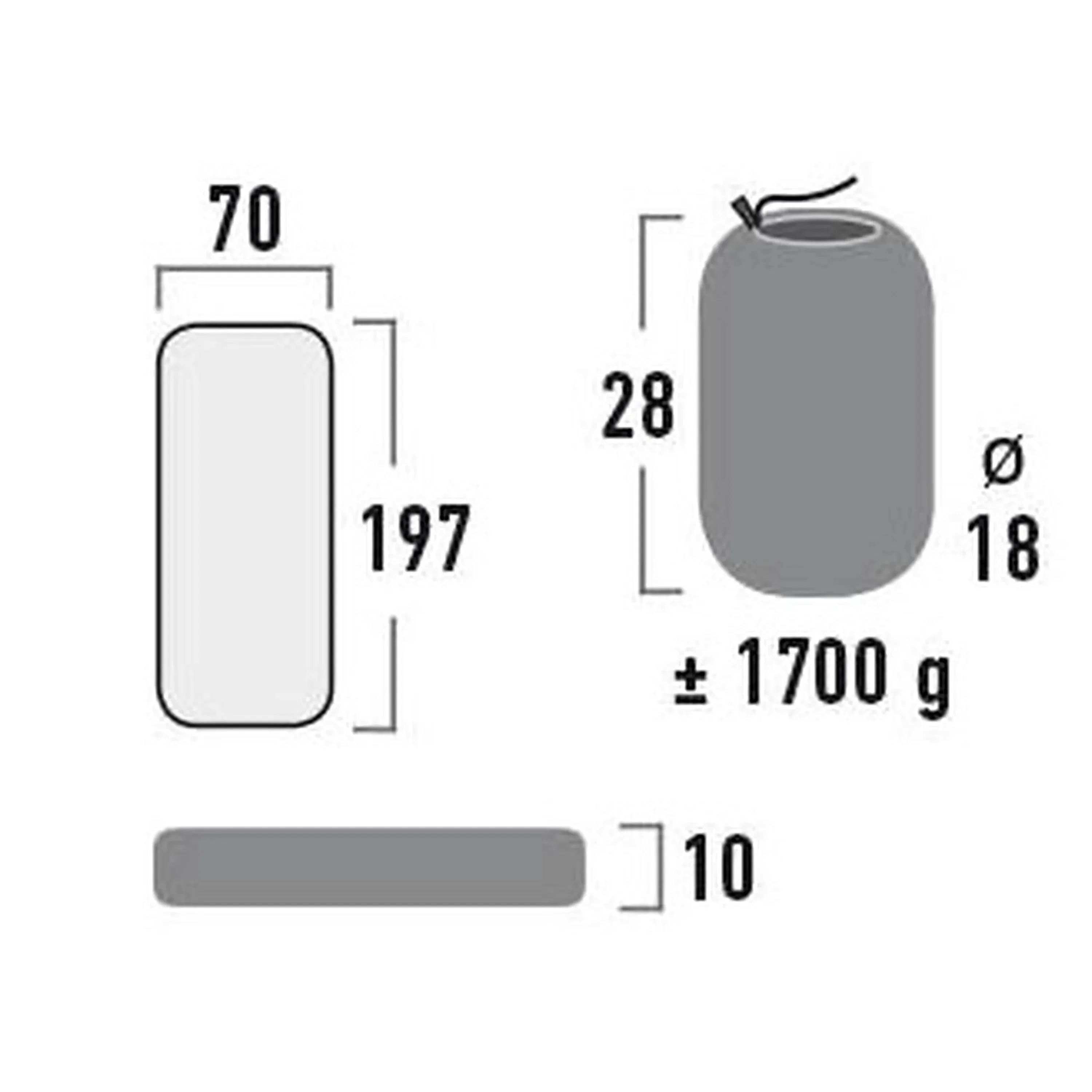 Leichtgewicht Komfort-Matratze Dayton XL dark grey - Image 2