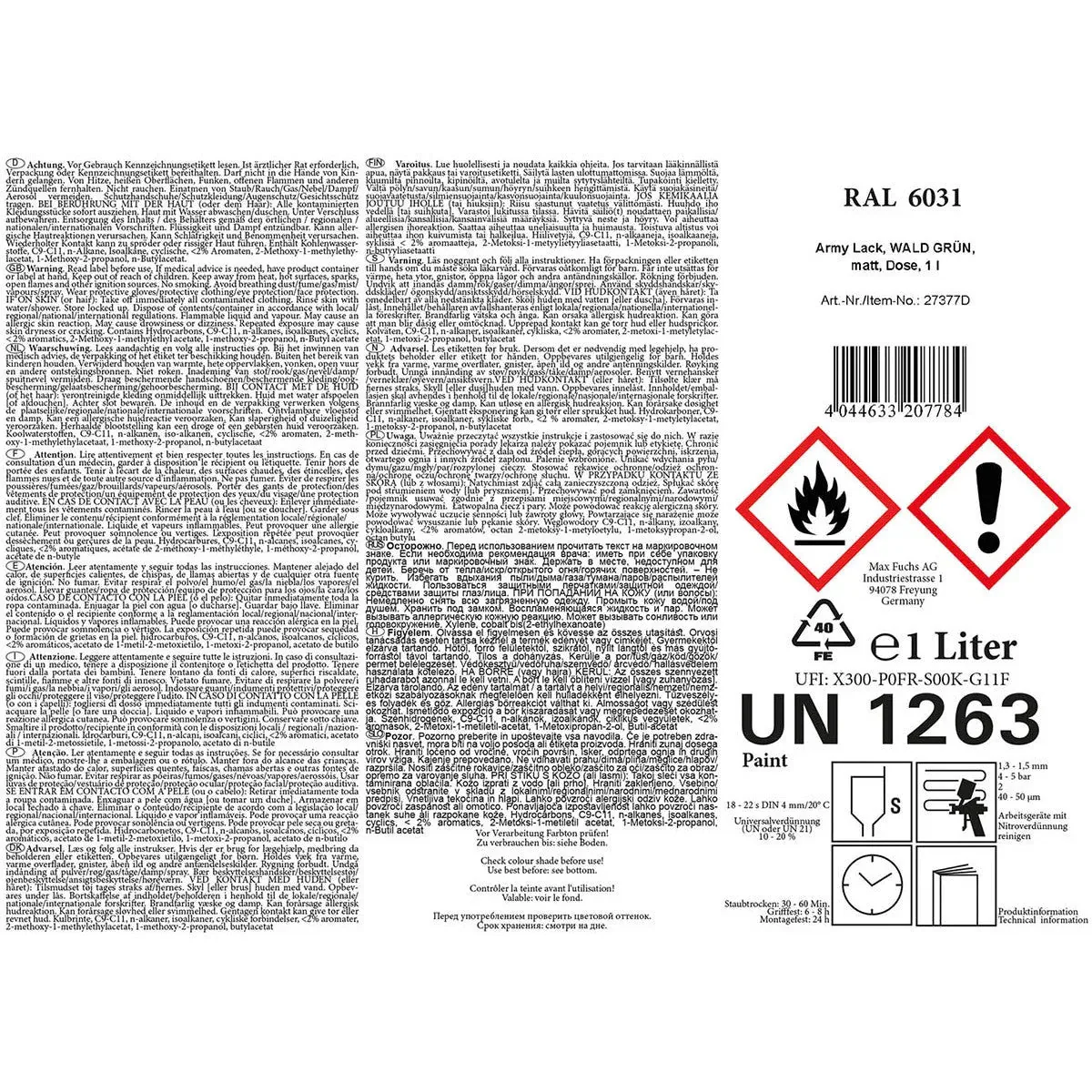 Farbdose Army Lack 1 L matt - Image 11