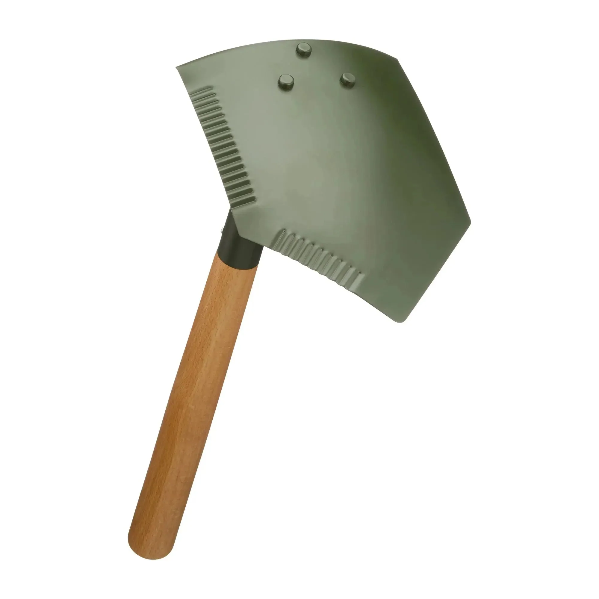 Klappspaten Deluxe Holzstiel 2-teilig natur - Image 2