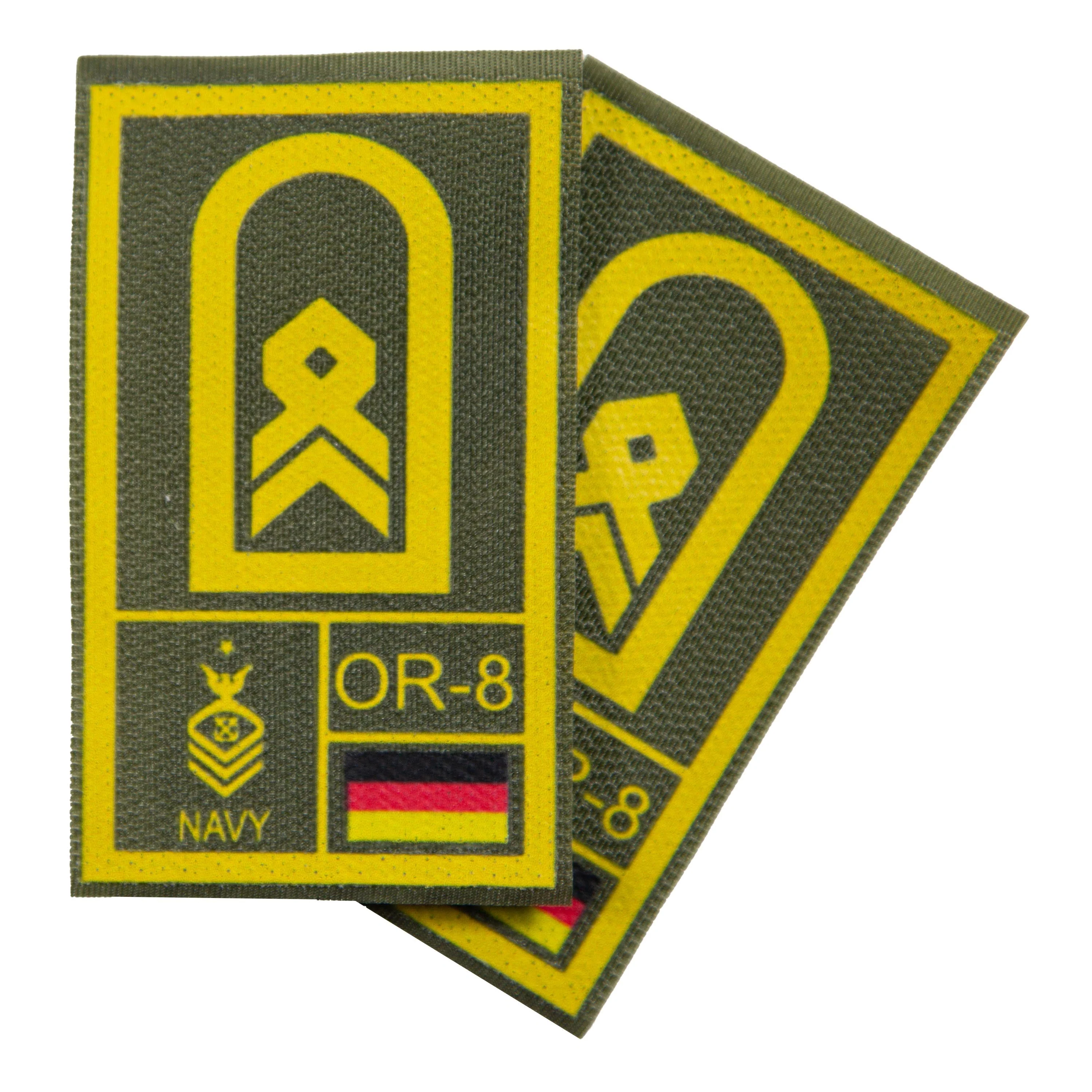 BW Rangabzeichen International bedruckt Marine Klett für KBS SK Gelbgold - Image 10