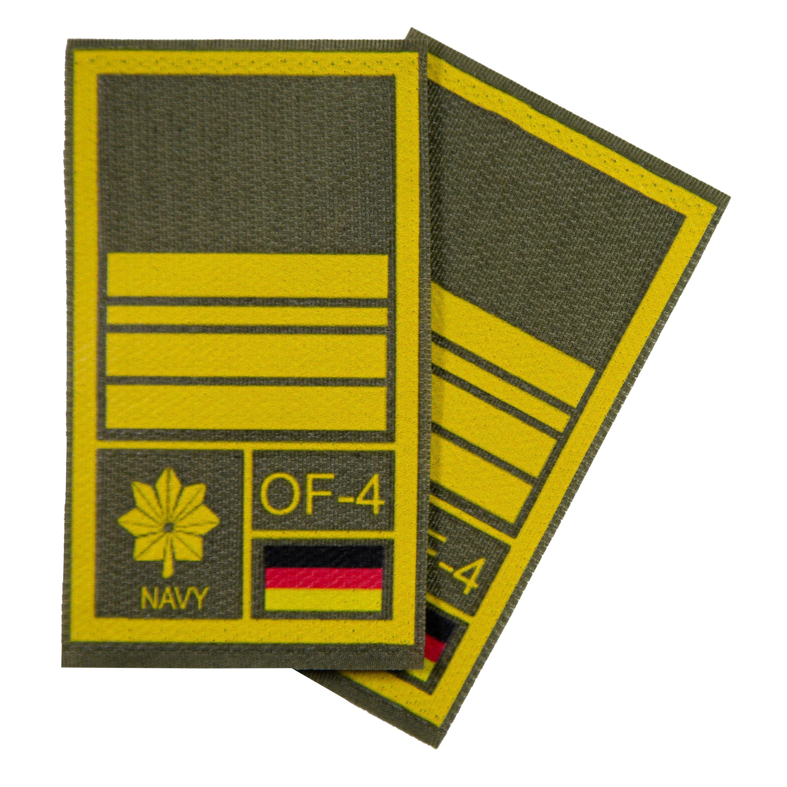 BW Rangabzeichen International bedruckt Marine Klett für KBS SK Gelbgold - Image 17