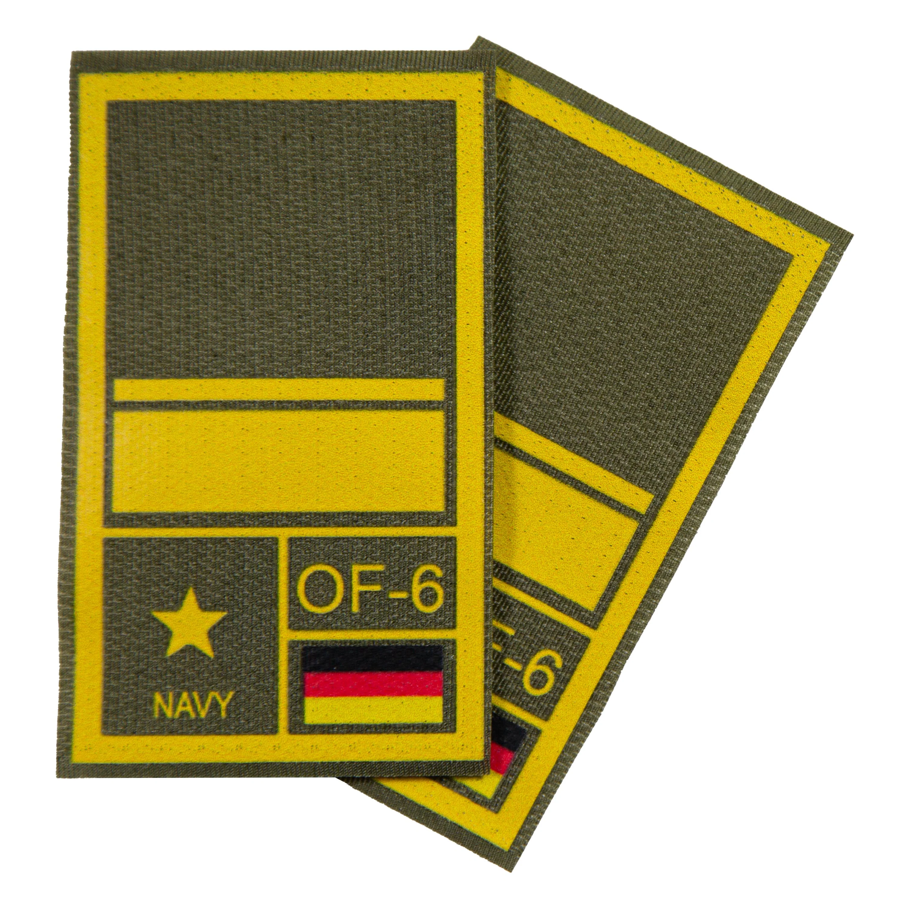 BW Rangabzeichen International bedruckt Marine Klett für KBS SK Gelbgold - Image 18