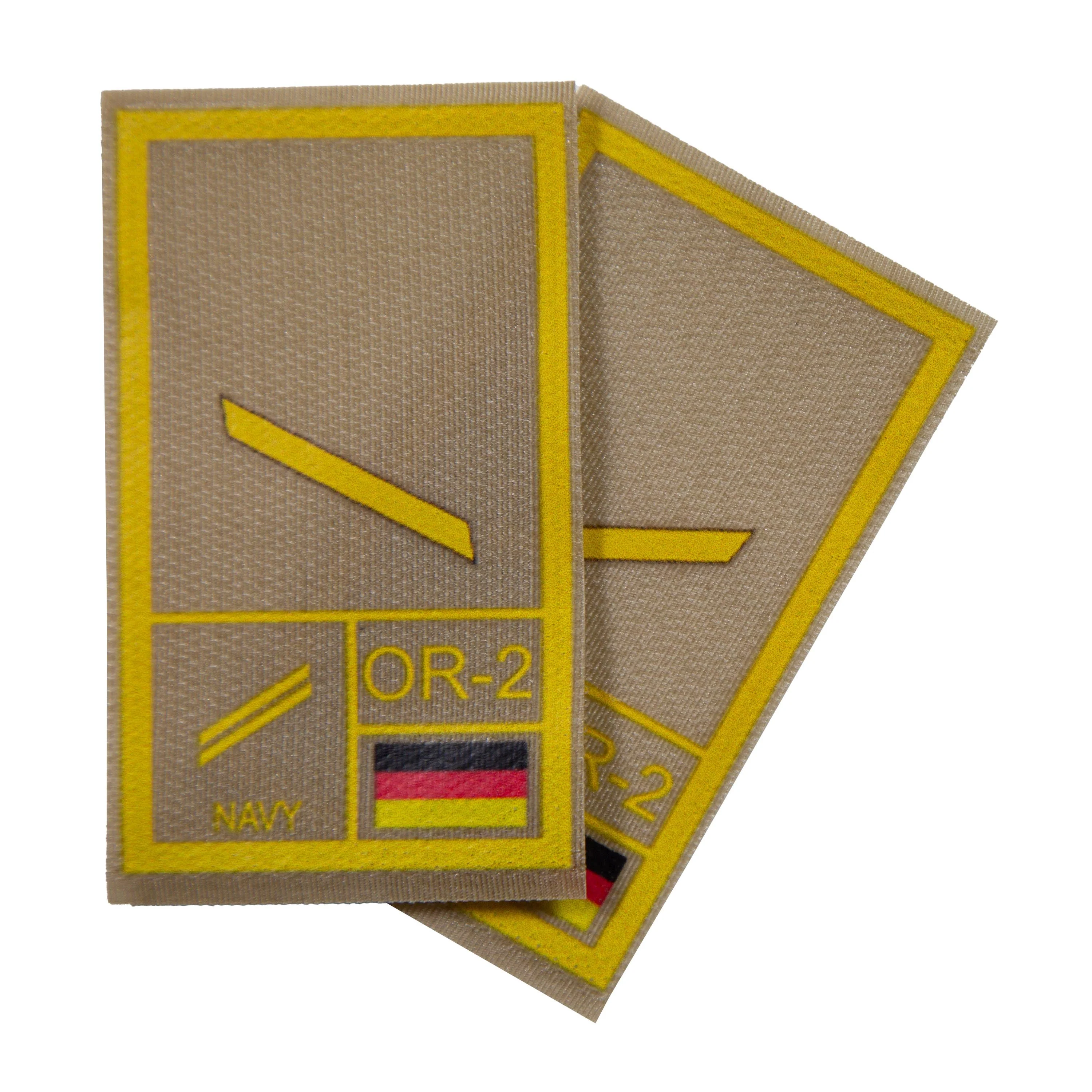 BW Rangabzeichen International bedruckt Marine Klett für KBS SK Gelbgold - Image 19