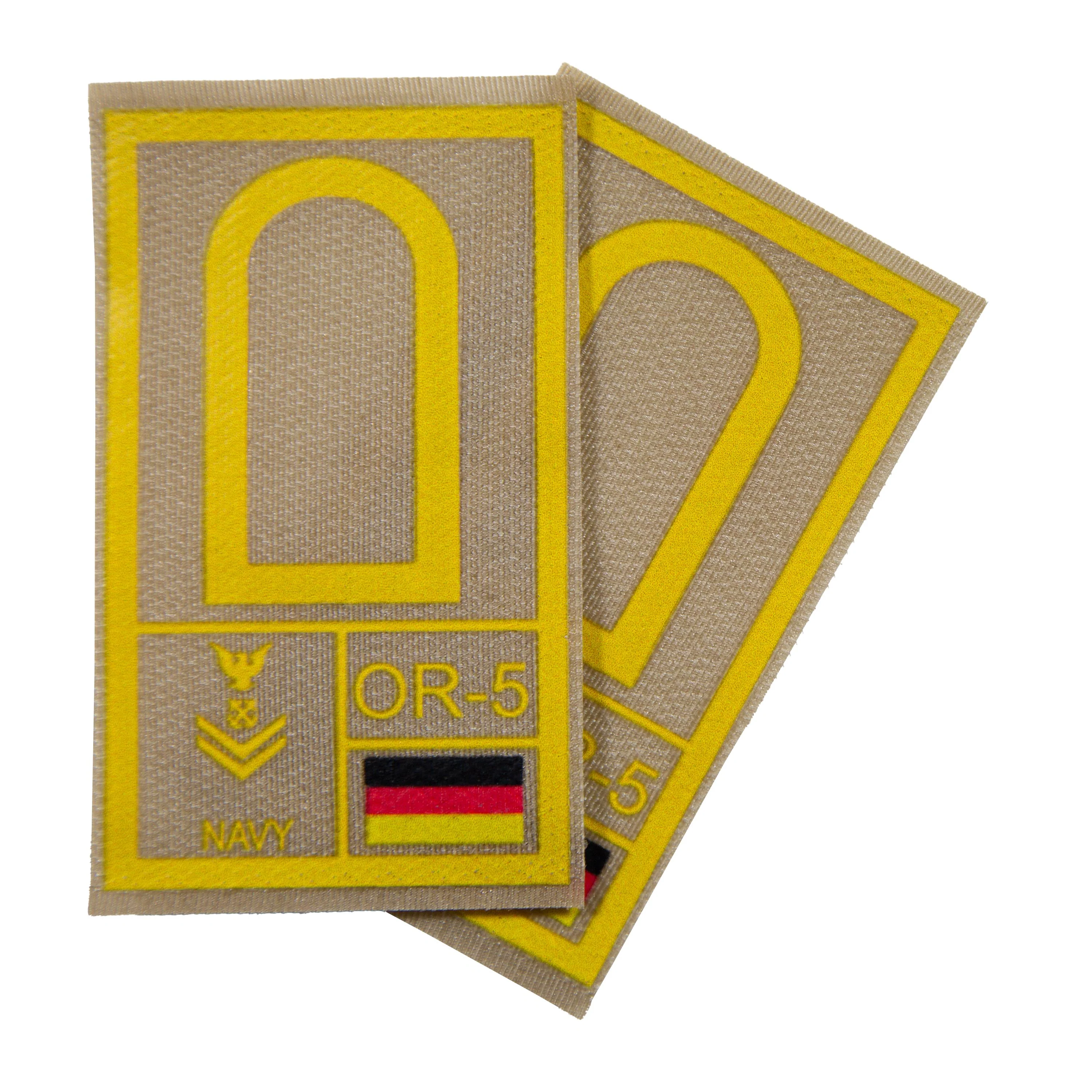 BW Rangabzeichen International bedruckt Marine Klett für KBS SK Gelbgold - Image 27