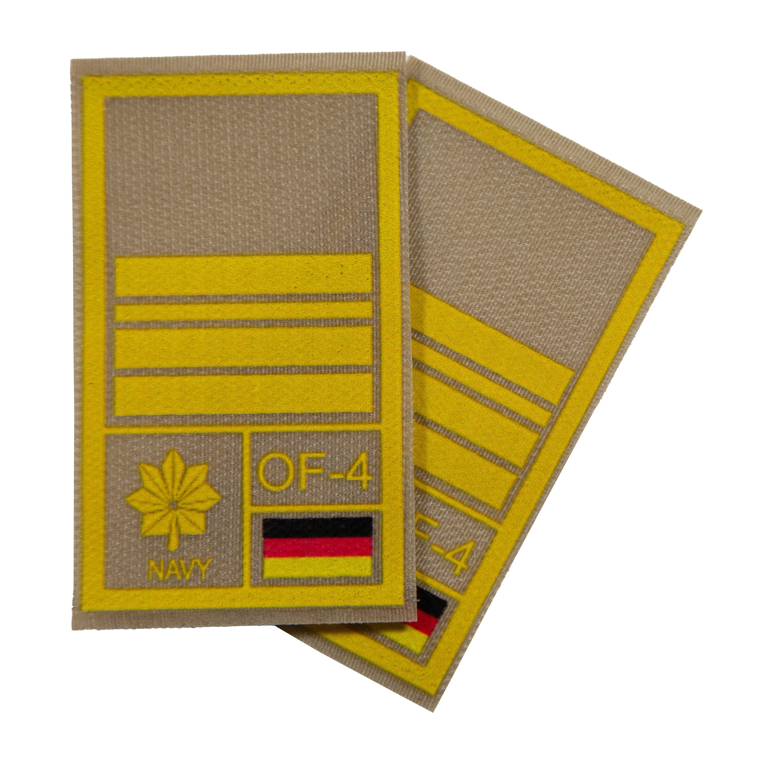 BW Rangabzeichen International bedruckt Marine Klett für KBS SK Gelbgold - Image 38