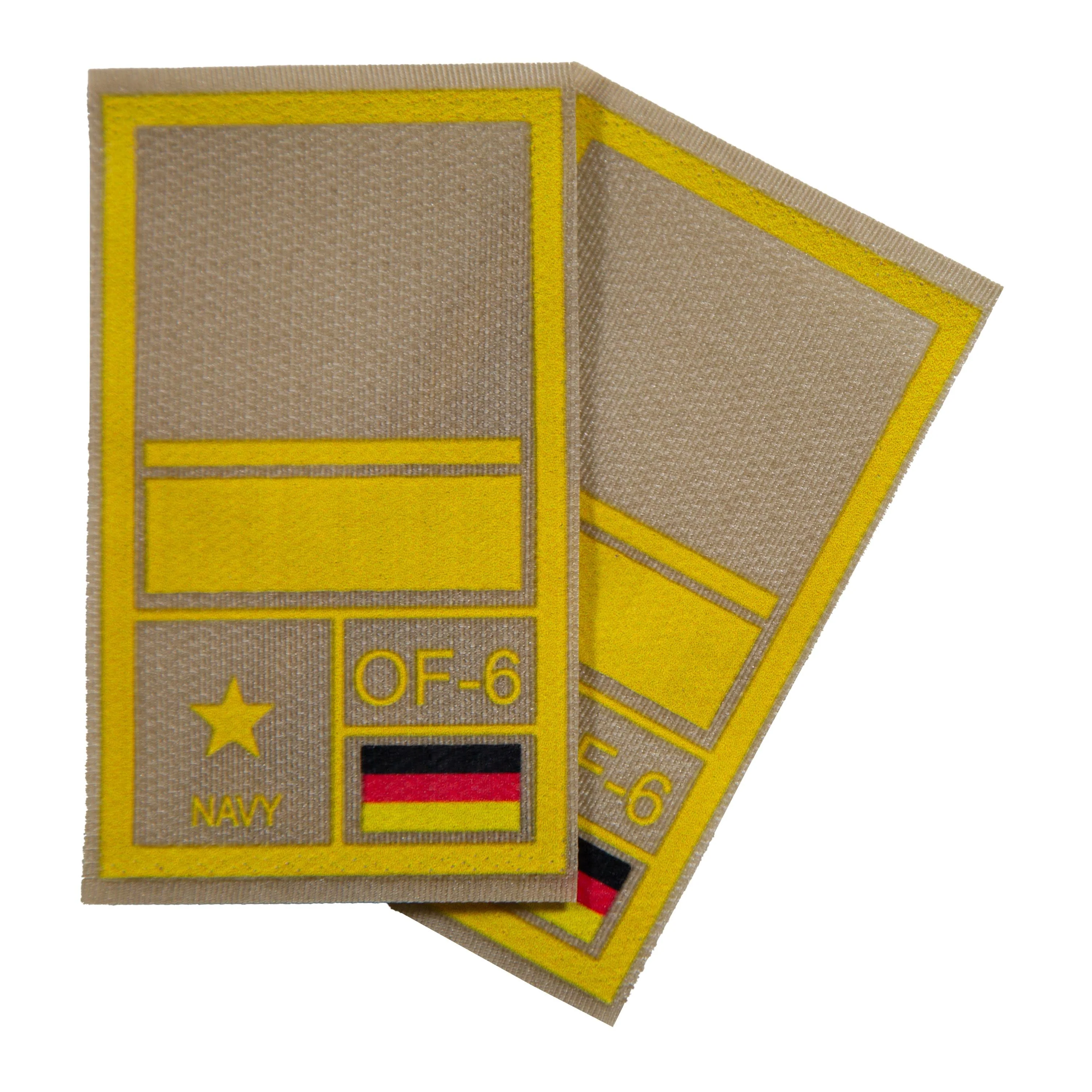 BW Rangabzeichen International bedruckt Marine Klett für KBS SK Gelbgold - Image 39