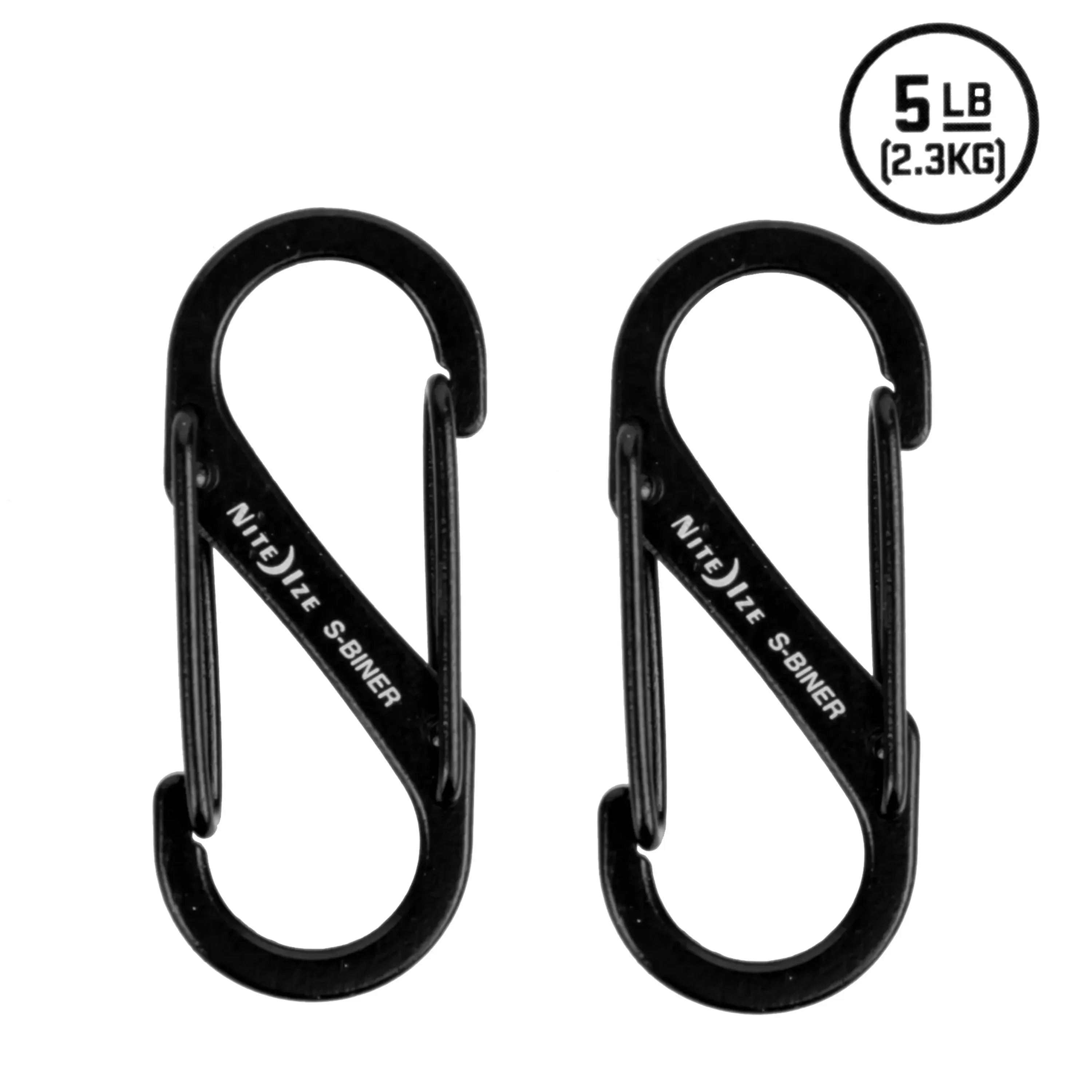 Karabiner S-Biner Gr. 1 Edelstahl stainless 2er Pack - Image 2
