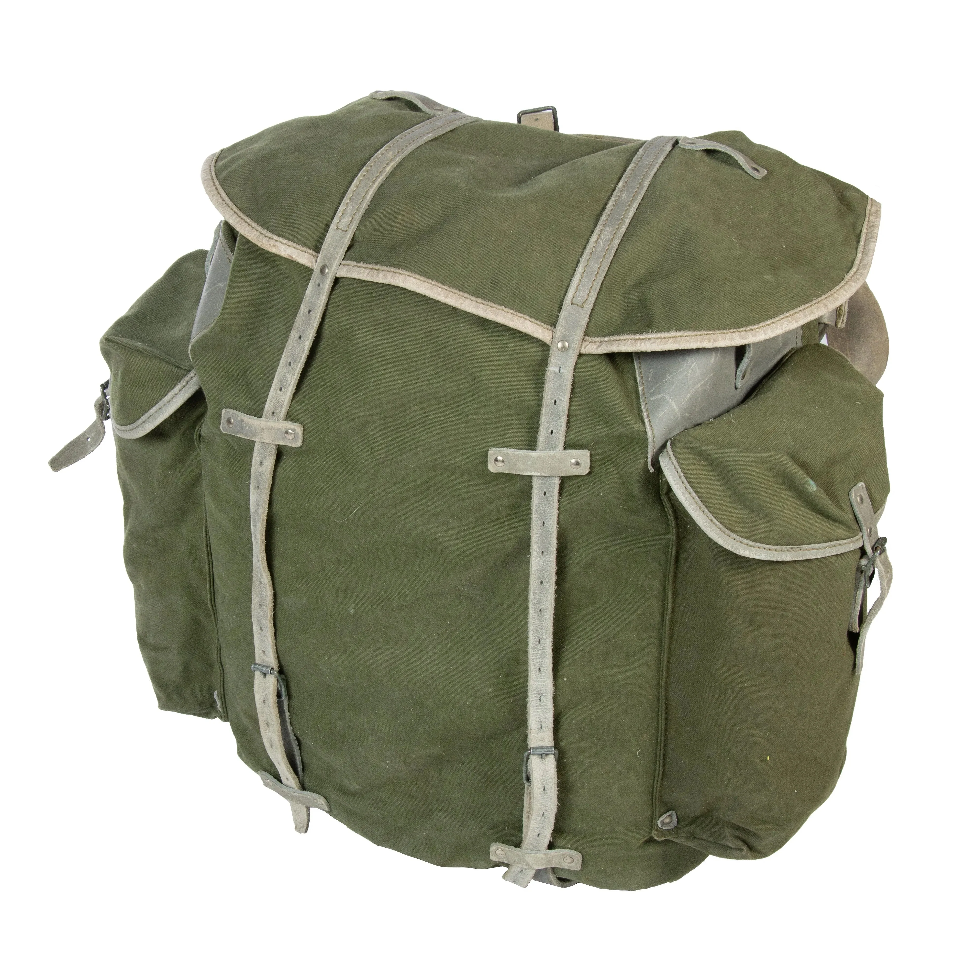 Norwegischer Rucksack oliv gebraucht