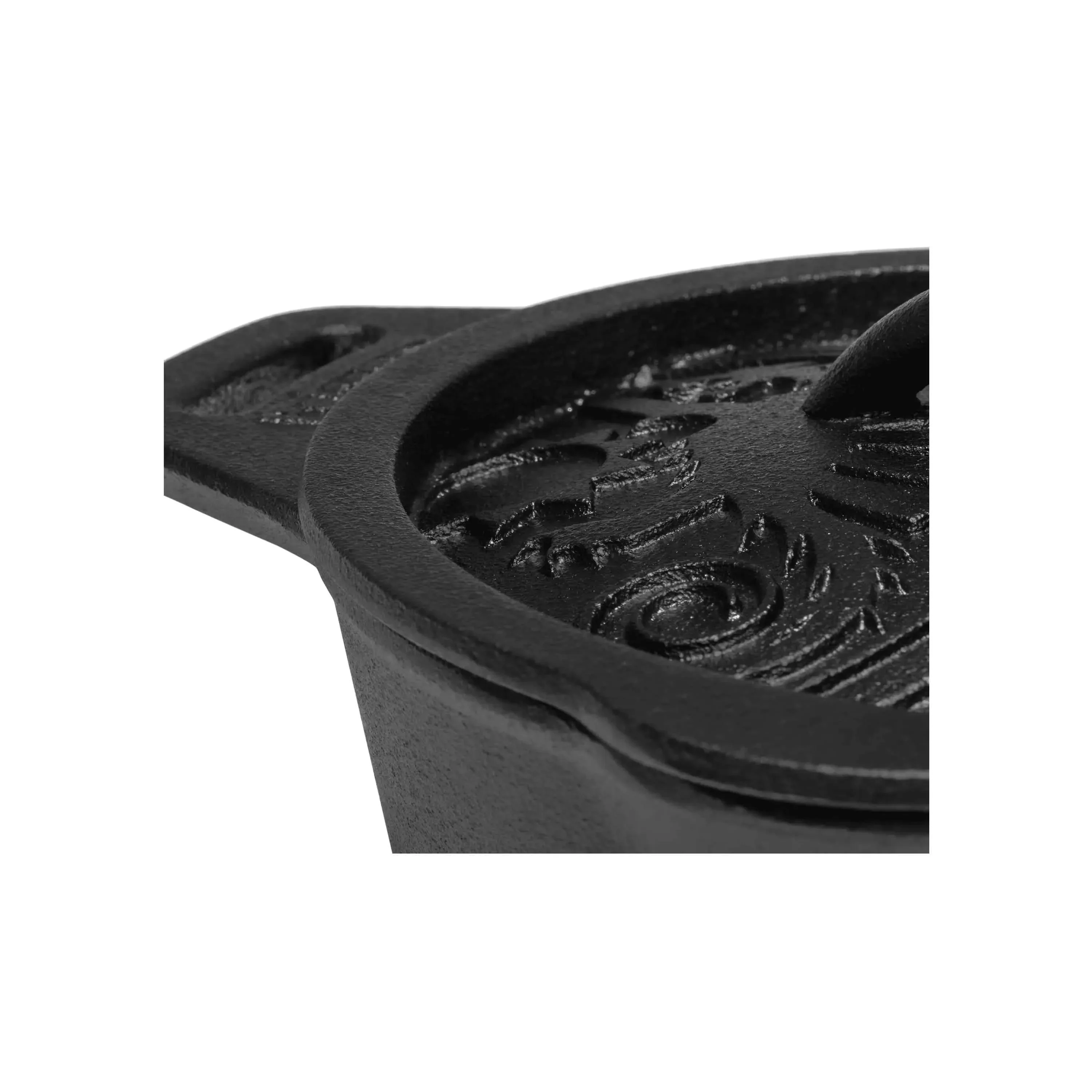 Kasserolle kr1 Gusseisen mit Deckel schwarz - Image 3