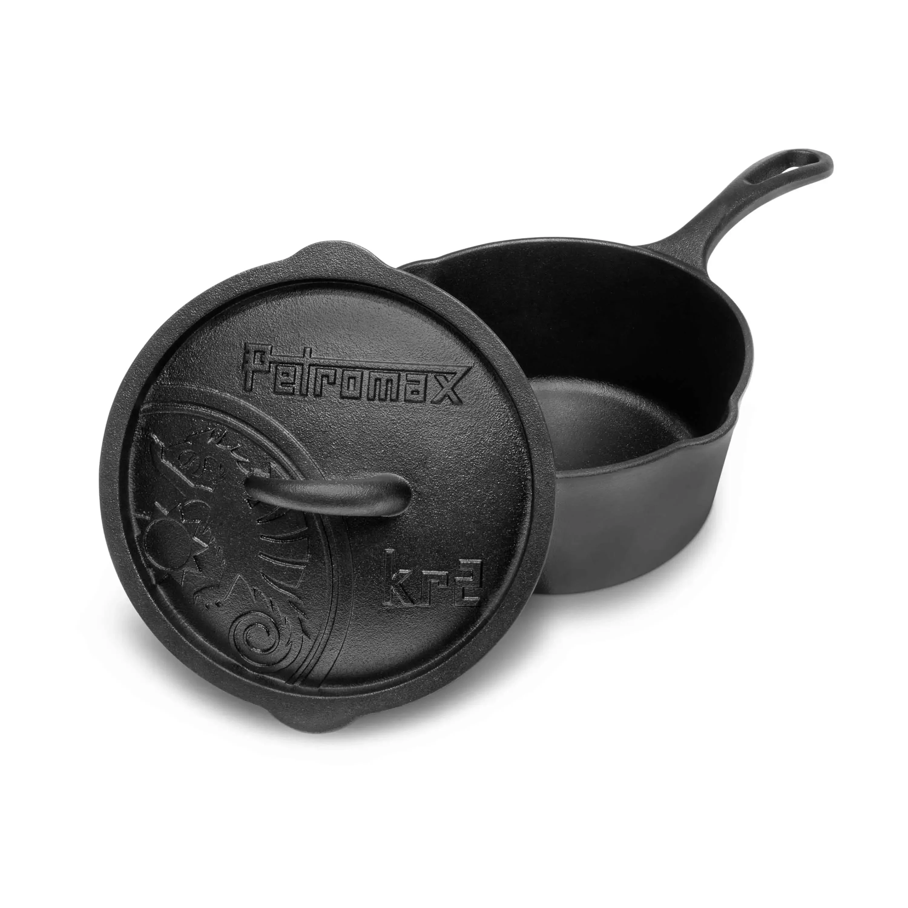 Kasserolle kr2 Gusseisen mit Deckel schwarz - Image 3