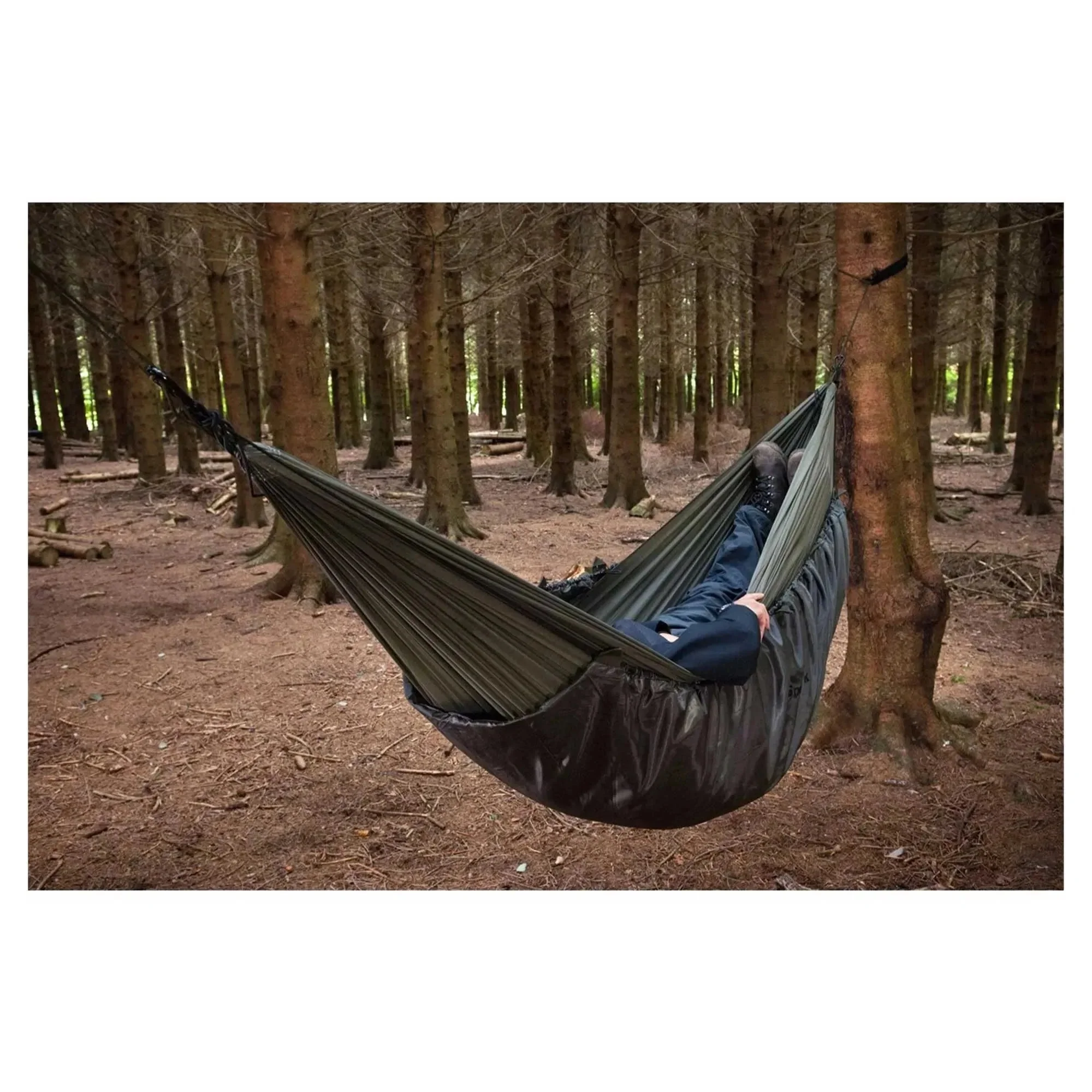 Unterdecke Hängematte Hammock Under Blanket oliv - Image 2