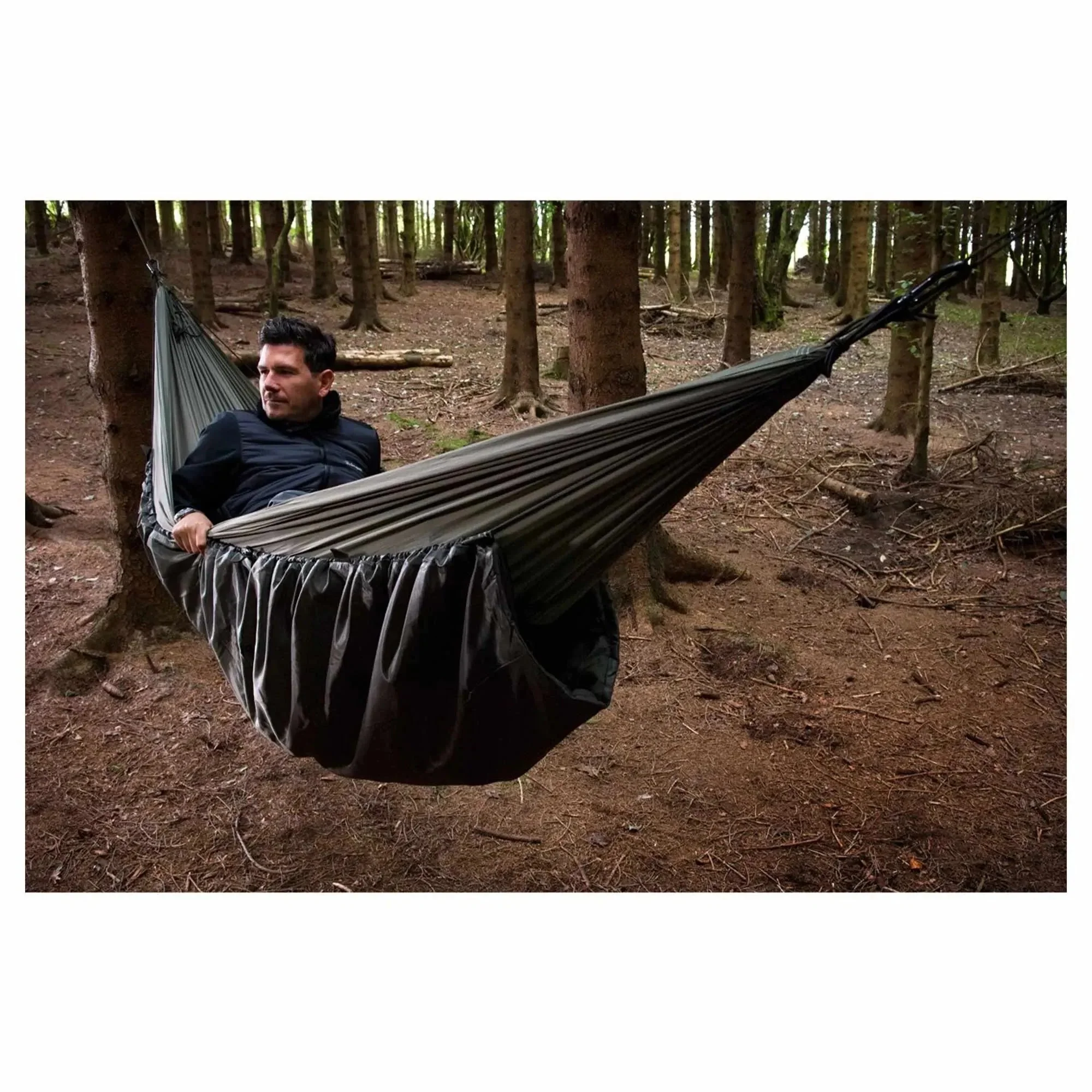 Unterdecke Hängematte Hammock Under Blanket oliv - Image 3