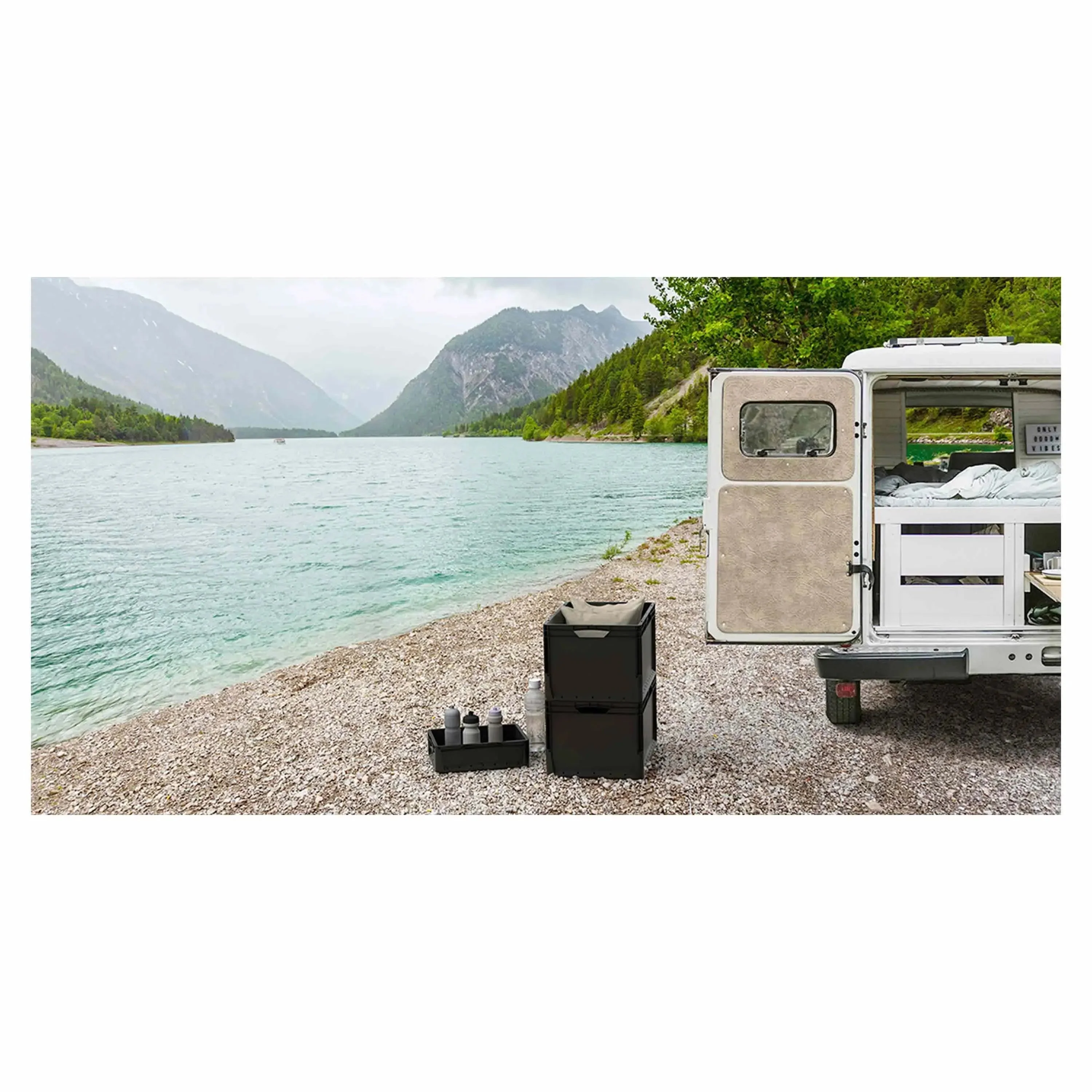 Euronormbox Vollwand 40 x 30 x 22 cm schwarz - Image 5