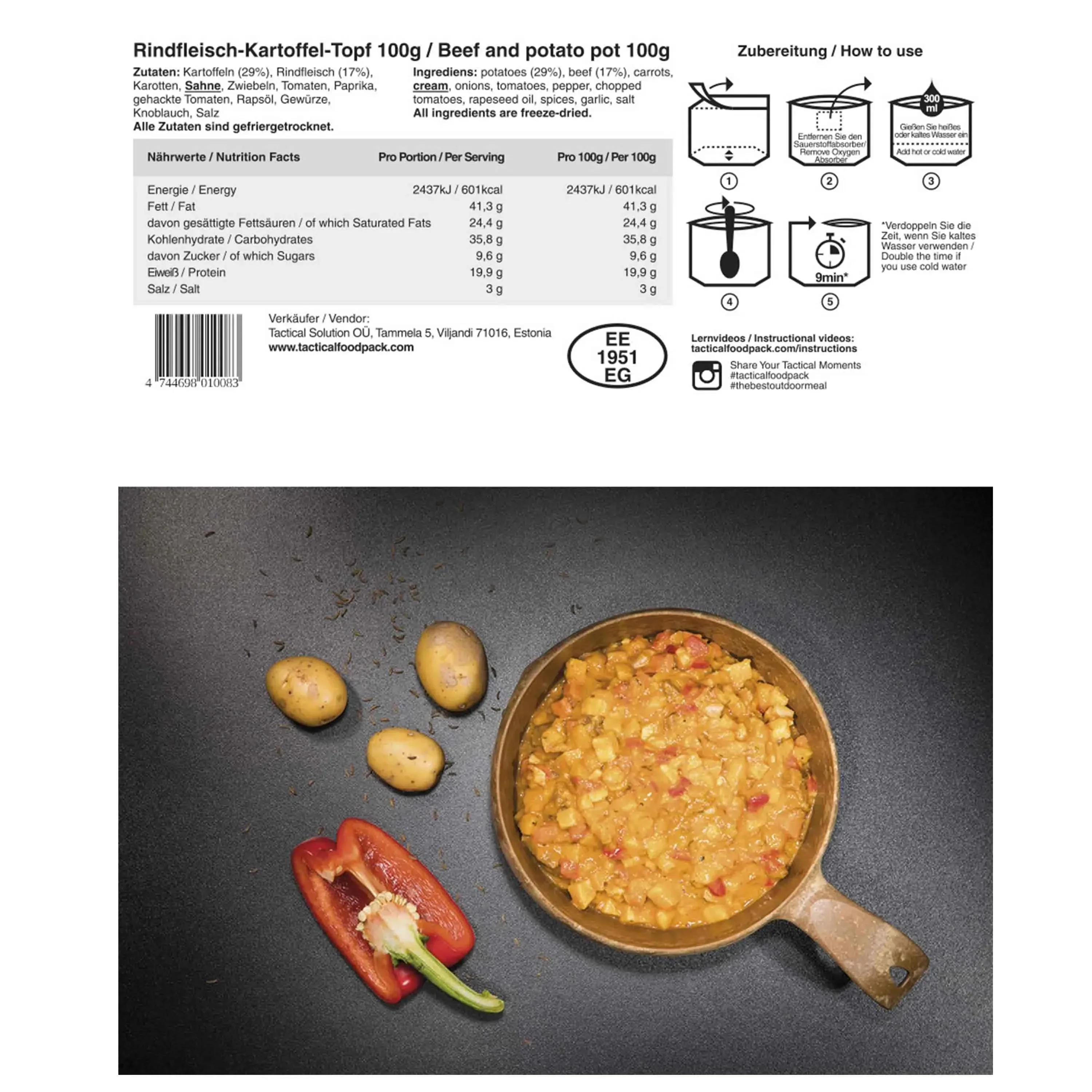 Hauptgericht Rindfleischeintopf mit Kartoffeln - Image 2