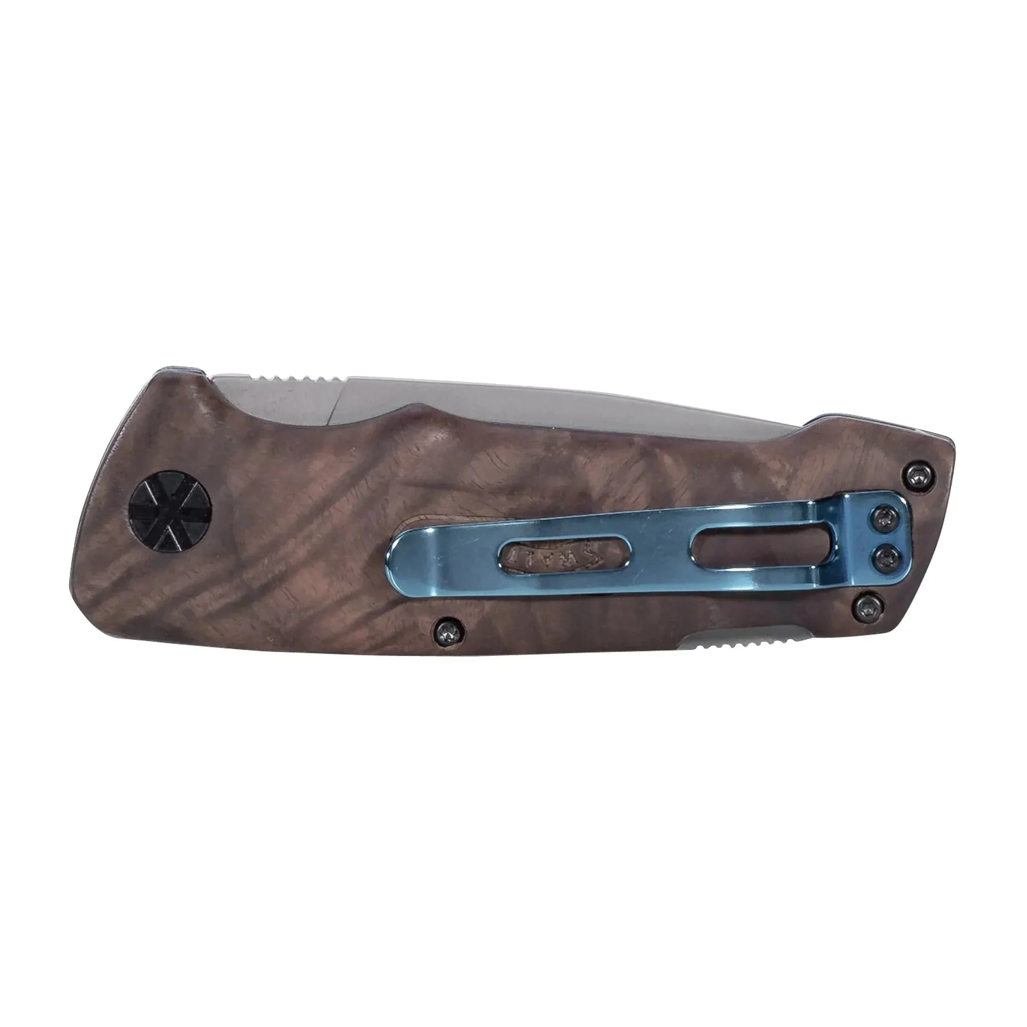 Taschenmesser BWK 2 Blue Wood Knife silberfarben braun - Image 5