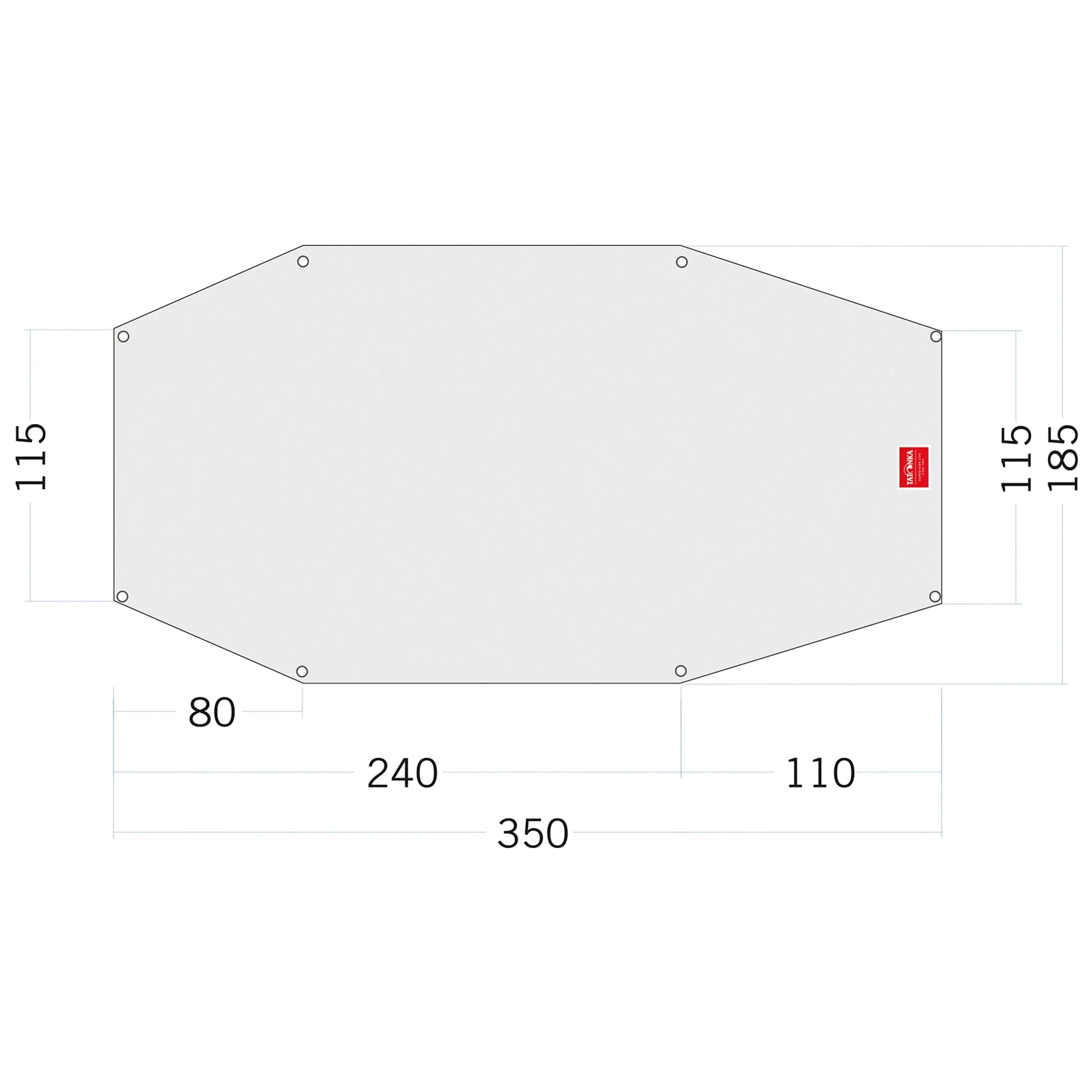 Zeltunterlage Floor Sheet PE Arctis 3 weiß