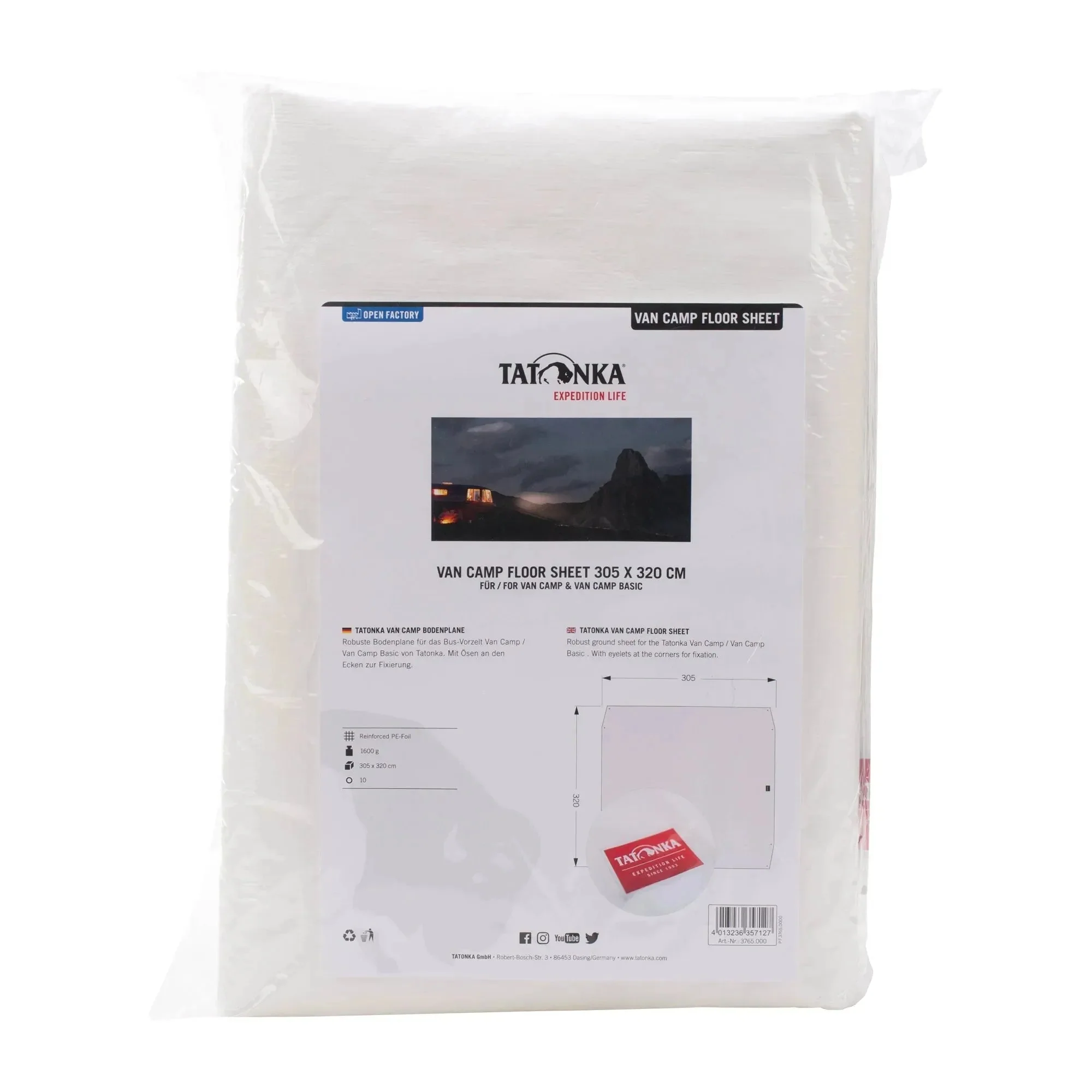 Zeltunterlage Van Camp Floor Sheet 305 x 320 cm