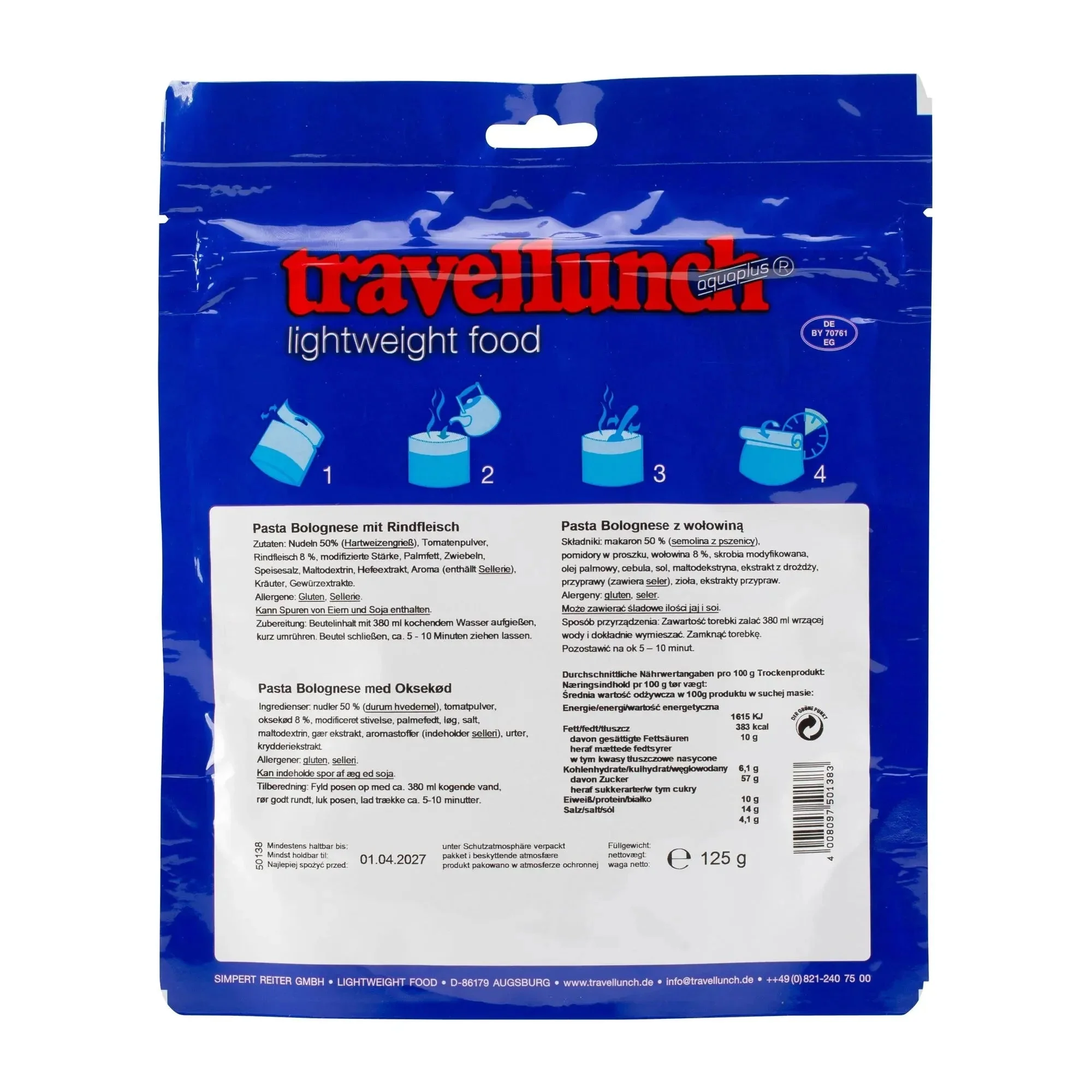 Pasta Bolognese mit Rindfleisch 1er Packung - Image 2