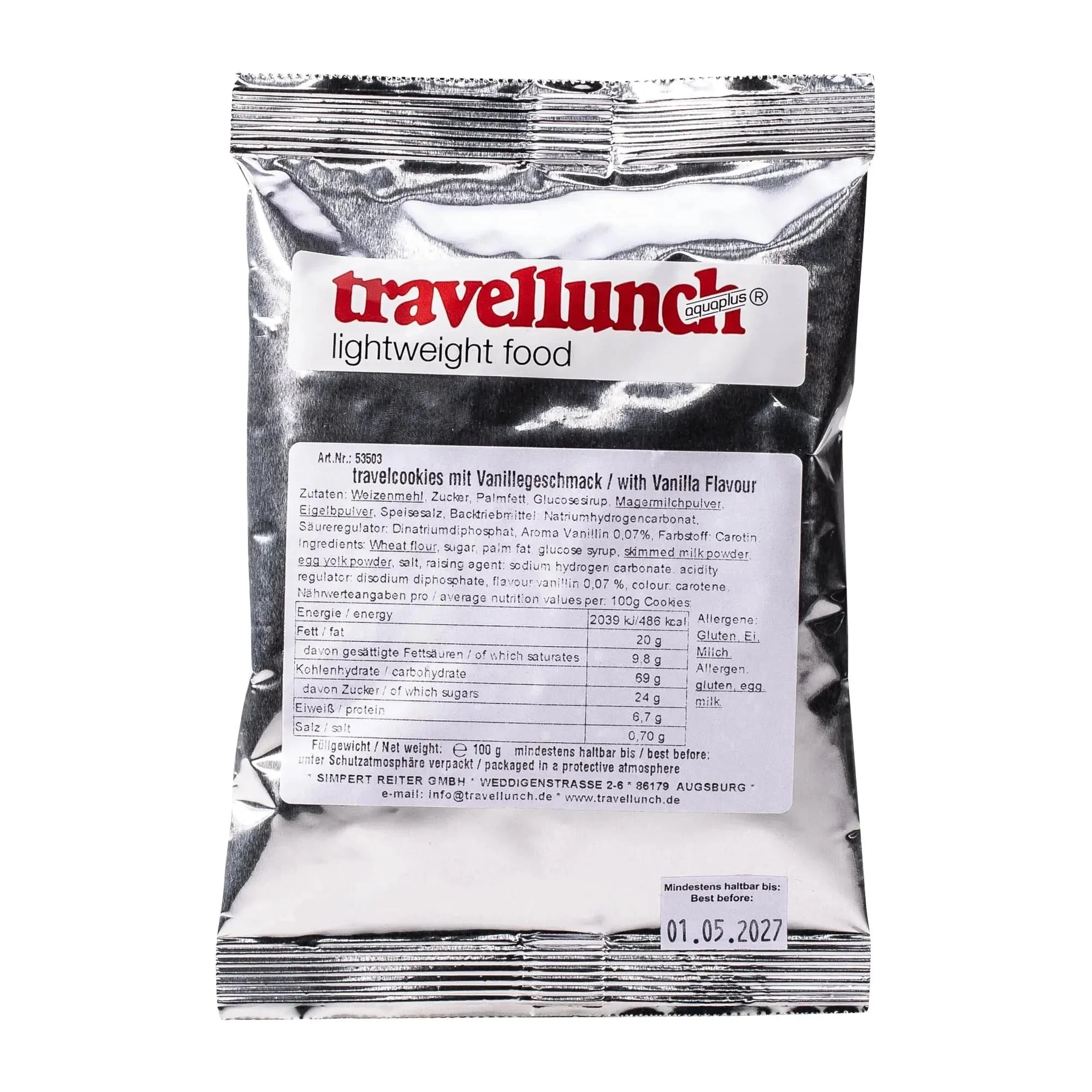 Travelcookies mit Vanille-Geschmack