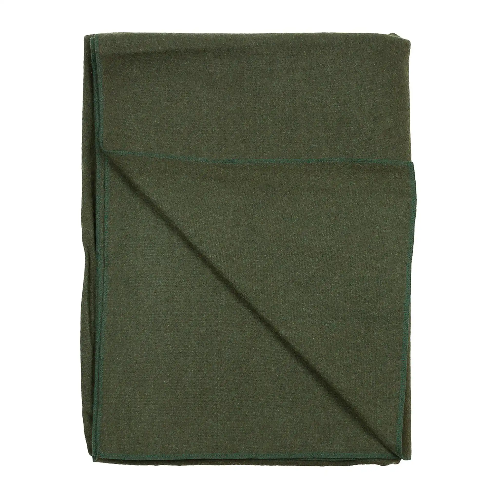 Wolldecke US Decke 215 x 160 cm oliv neuwertig