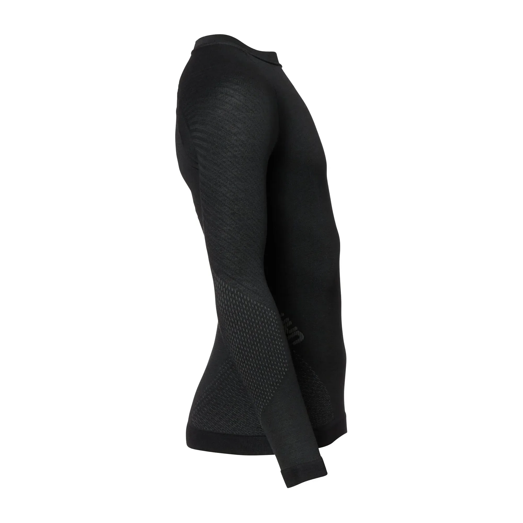 Longsleeve Fusyon Merino Männer schwarz anthrazit - Image 3