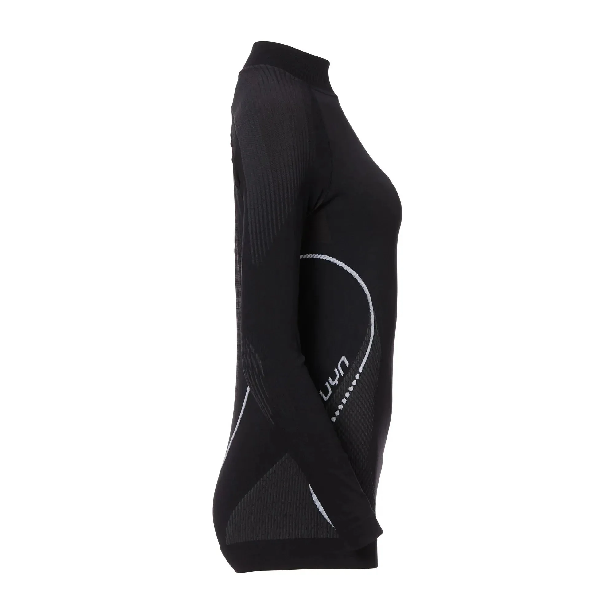 Longsleeve mit Rollkragen Evolutyon schwarz anthrazit Frauen - Image 3