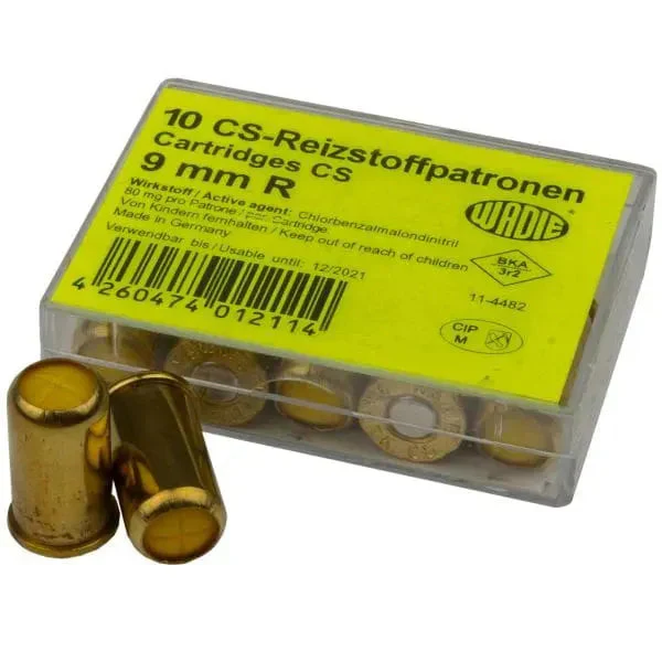 Reizstoffpatronen CS 9 mm R. 10 Stück
