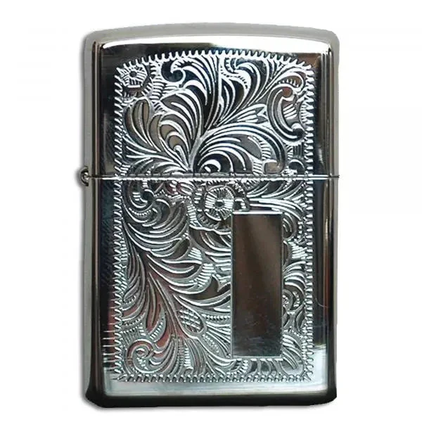 Feuerzeug Ornament silber